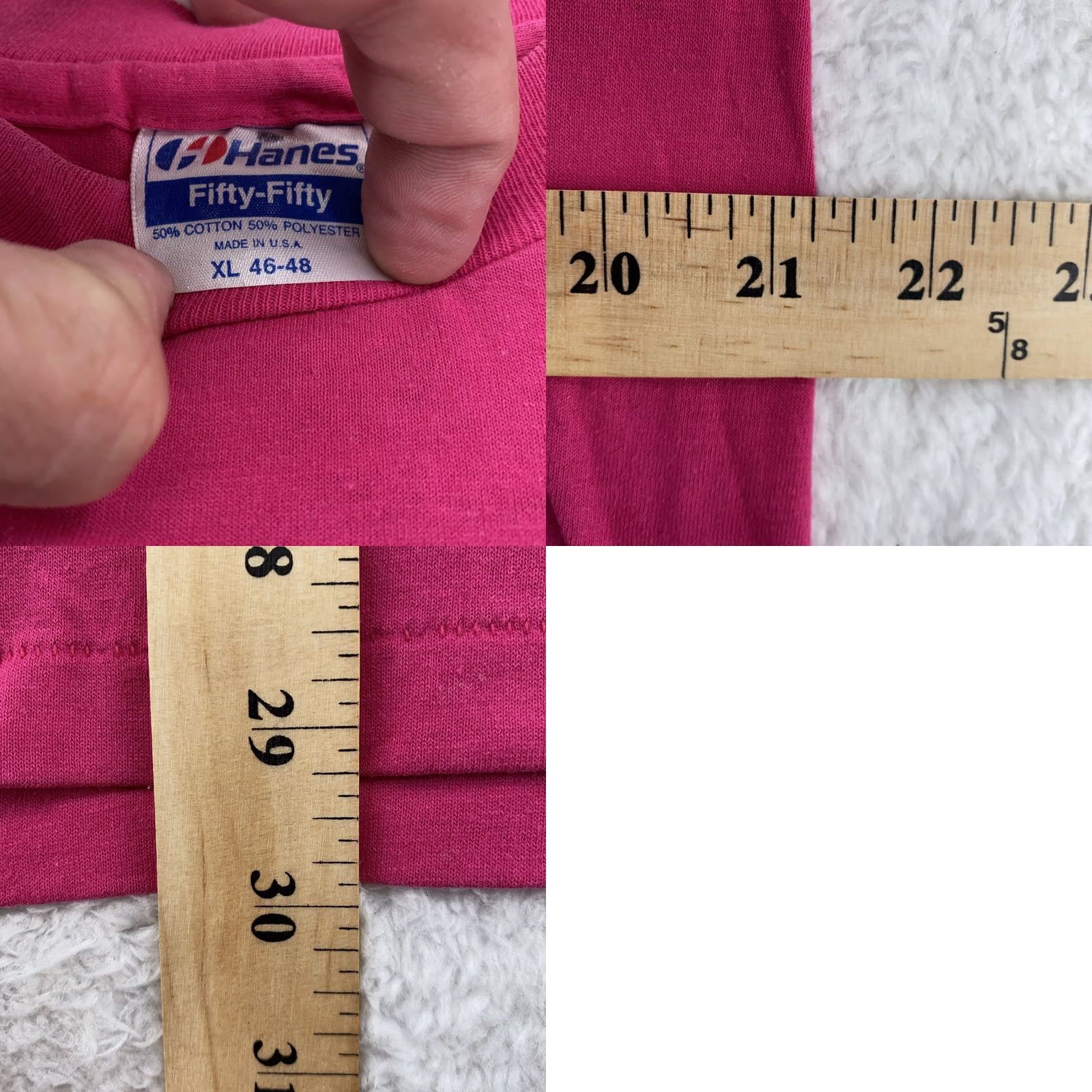 Hanes VINTAGE Diamond Head T-Shirt Mens L Pink Hawaii Scenic Graphic Tee Hanes 90s USA Size US L / EU 52-54 / 3 - 8 Thumbnail