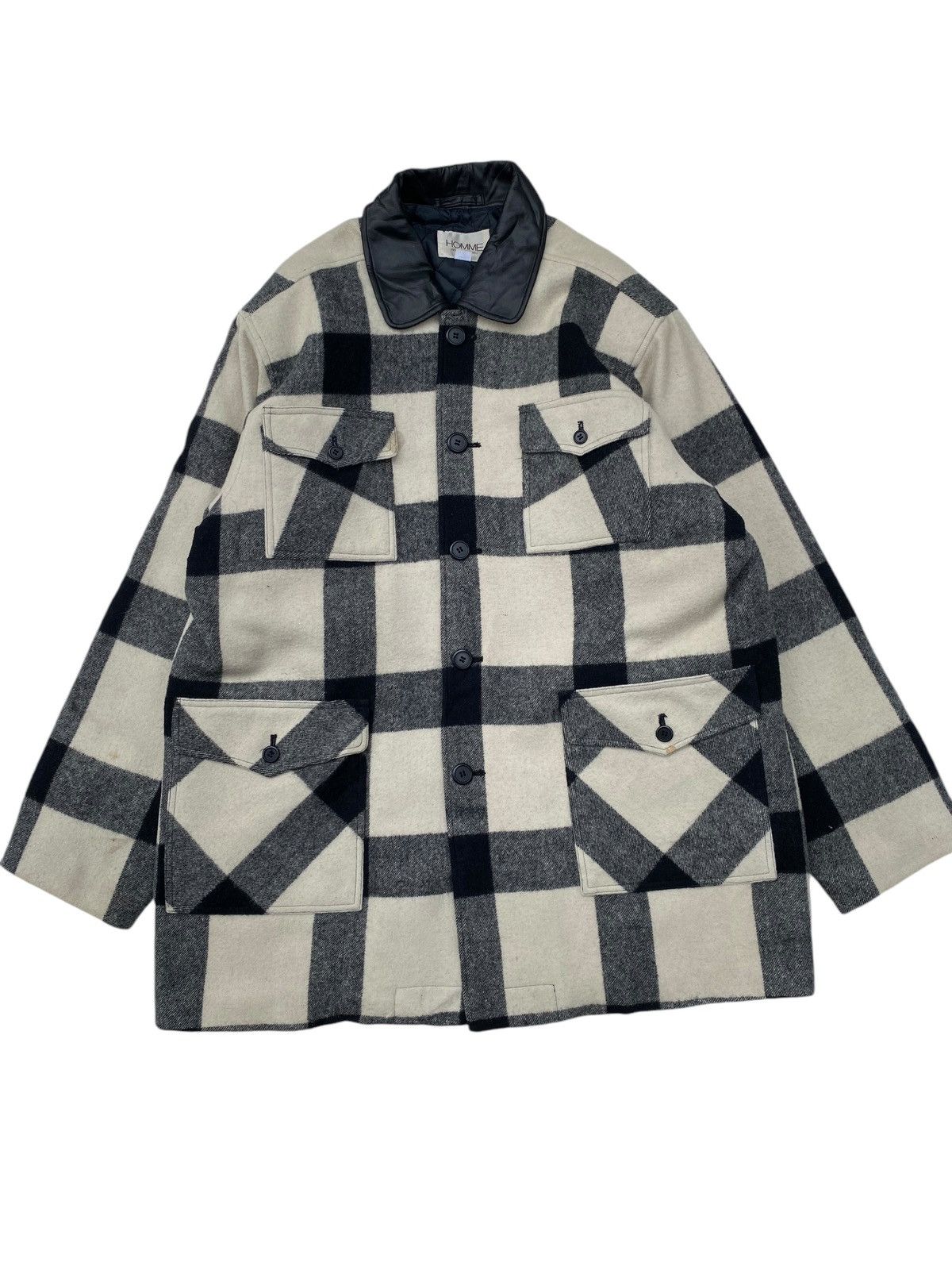 Japanese Brand × Vintage Vtg Homme International Wool Jacket Size US L / EU 52-54 / 3 - 1 Thumbnail