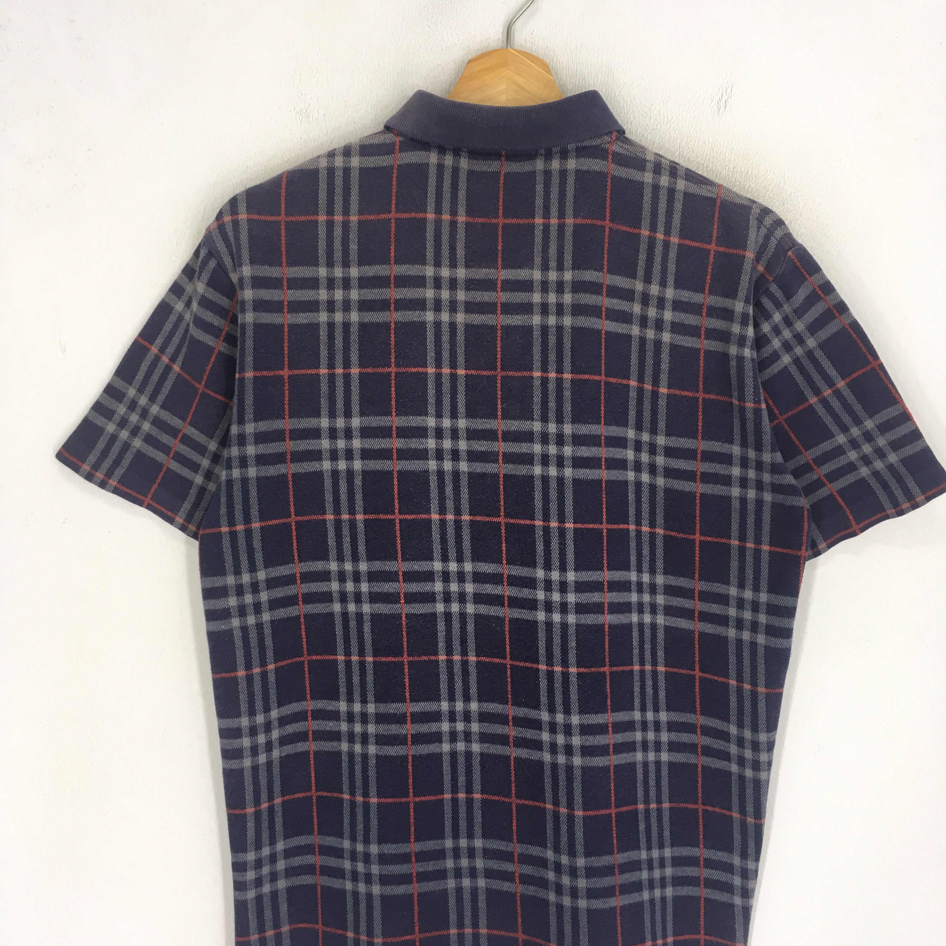 Burberry Vintage 90's Burberrys Of London Checkered Polo Size US S / EU 44-46 / 1 - 9 Thumbnail