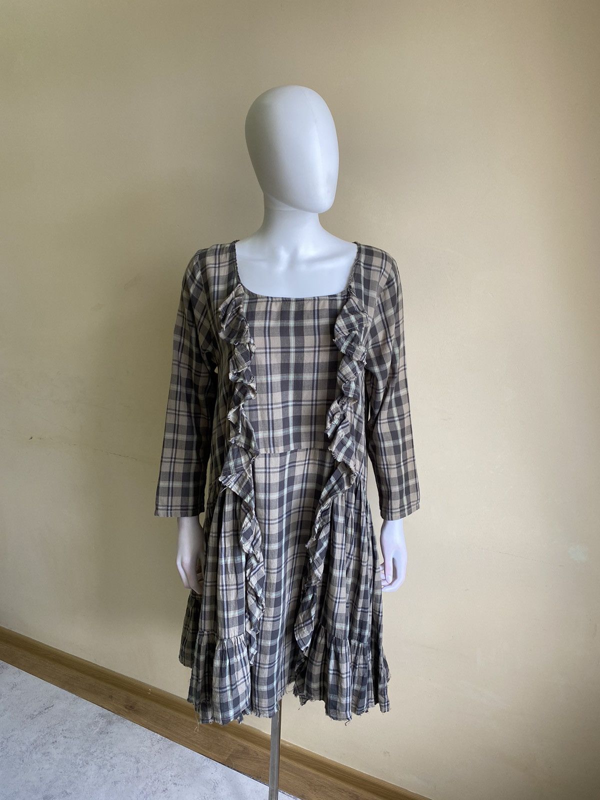 Other Ewa i Walla Womens Multicolor Plaid Knee Length Dress Size M Size M / US 6-8 / IT 42-44 - 2 Thumbnail