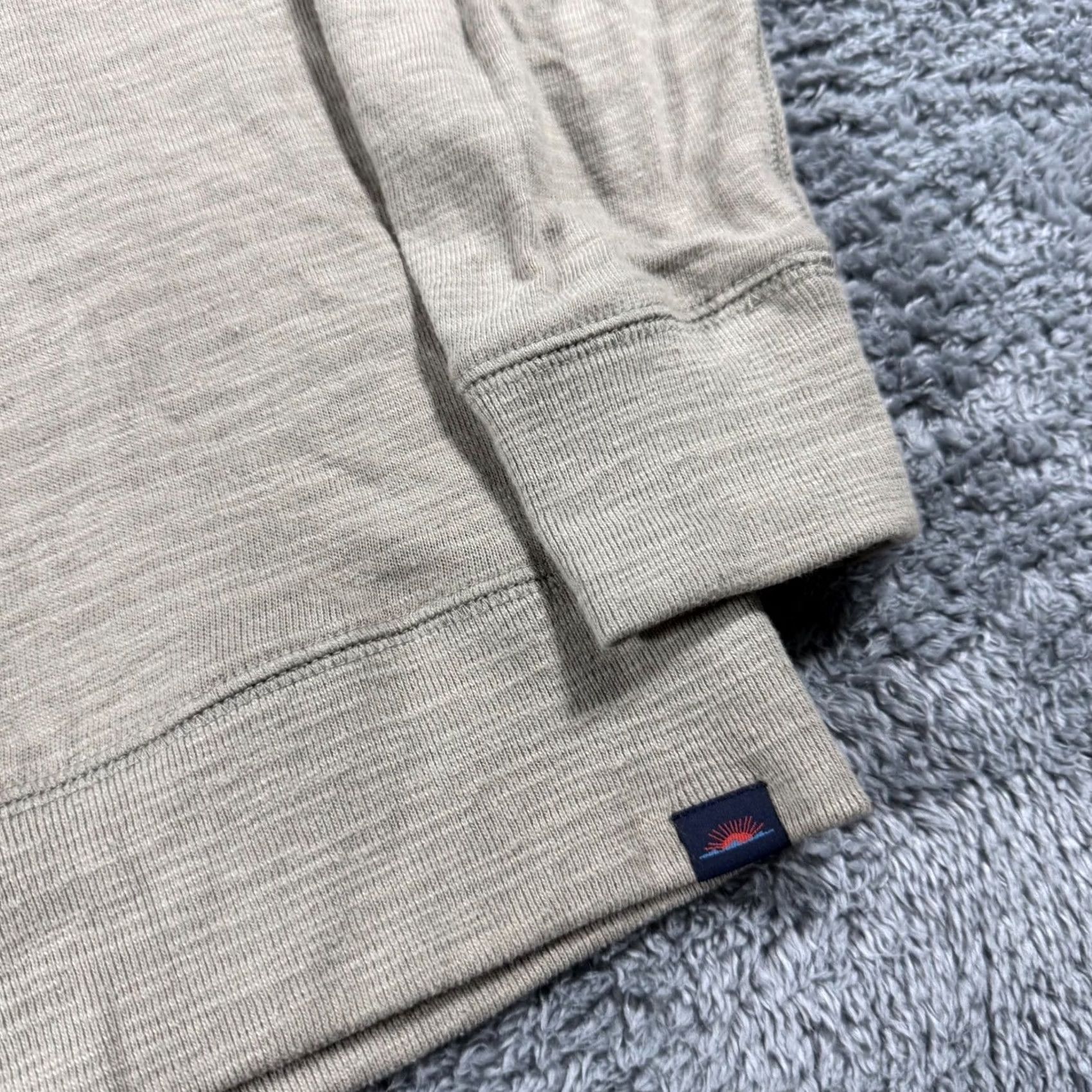Faherty Faherty Hoodie Mens Medium Tan Organic Cotton Knit Pullover Size US M / EU 48-50 / 2 - 2 Thumbnail