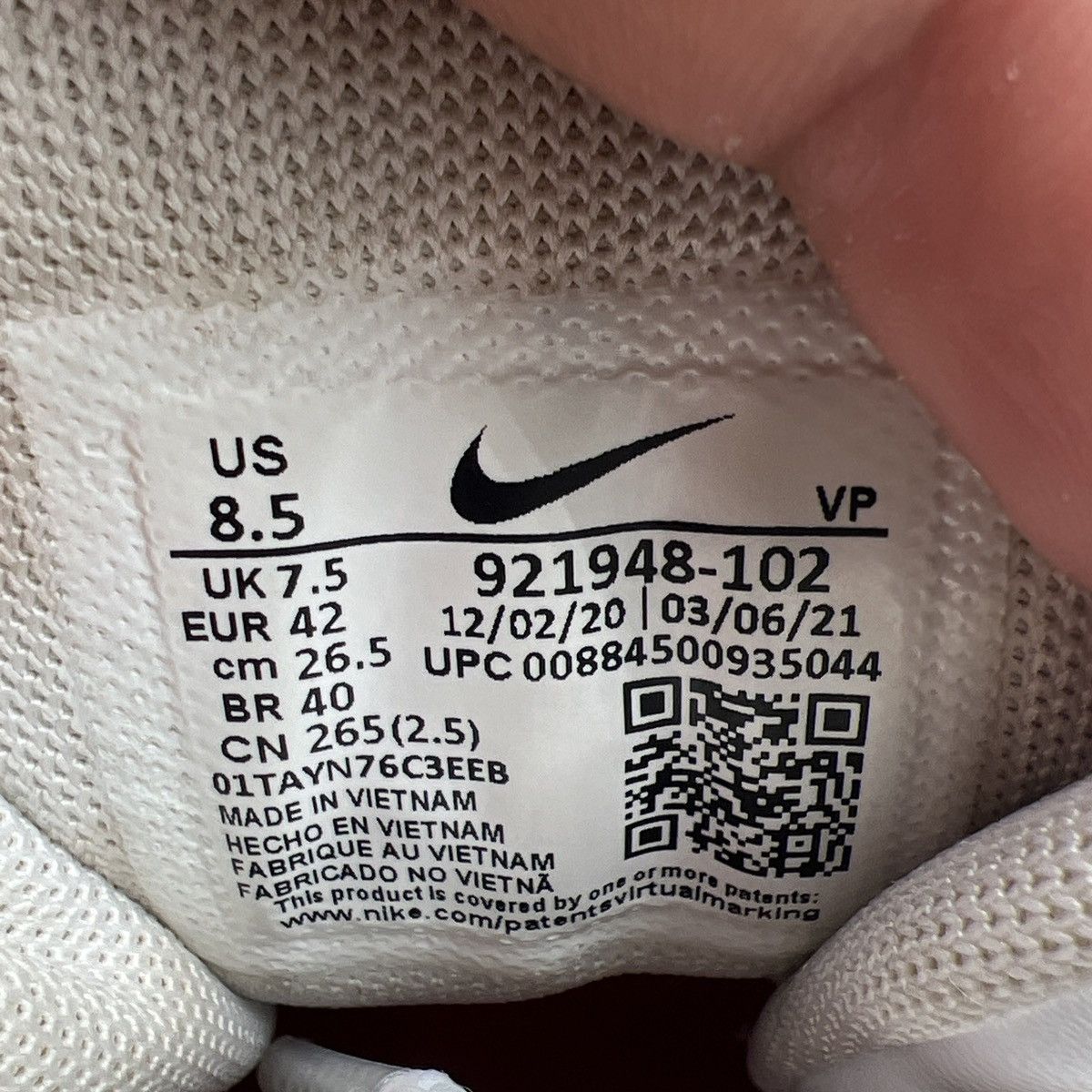 Nike Air uptempo white varsity red Size US 8.5 / EU 41-42 - 8 Thumbnail