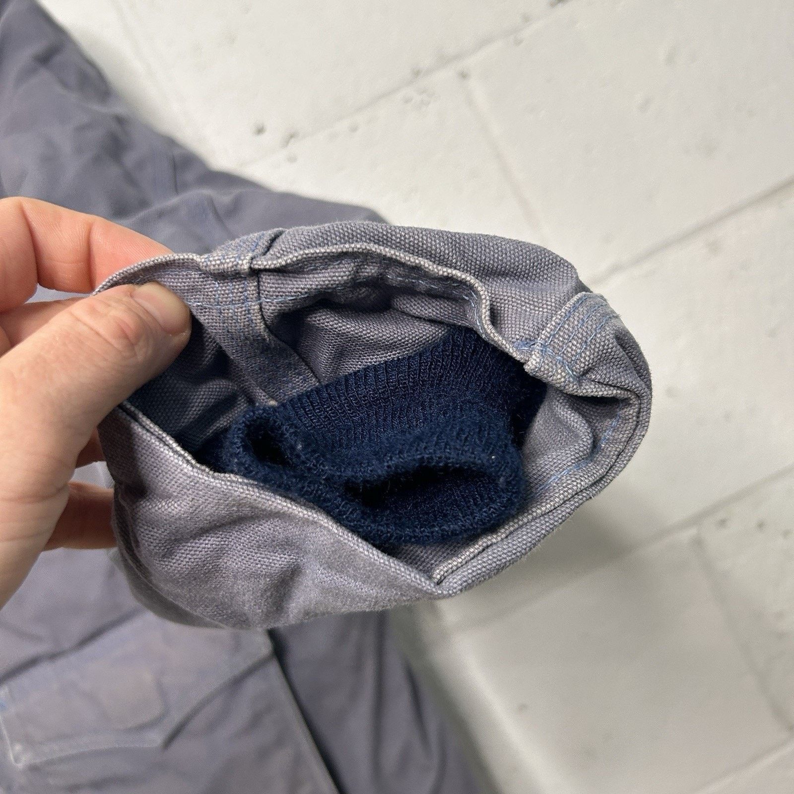 Carhartt Vintage 80s Carhartt Heavy Quilted Western Coat “Steel Blue” Size US L / EU 52-54 / 3 - 10 Thumbnail