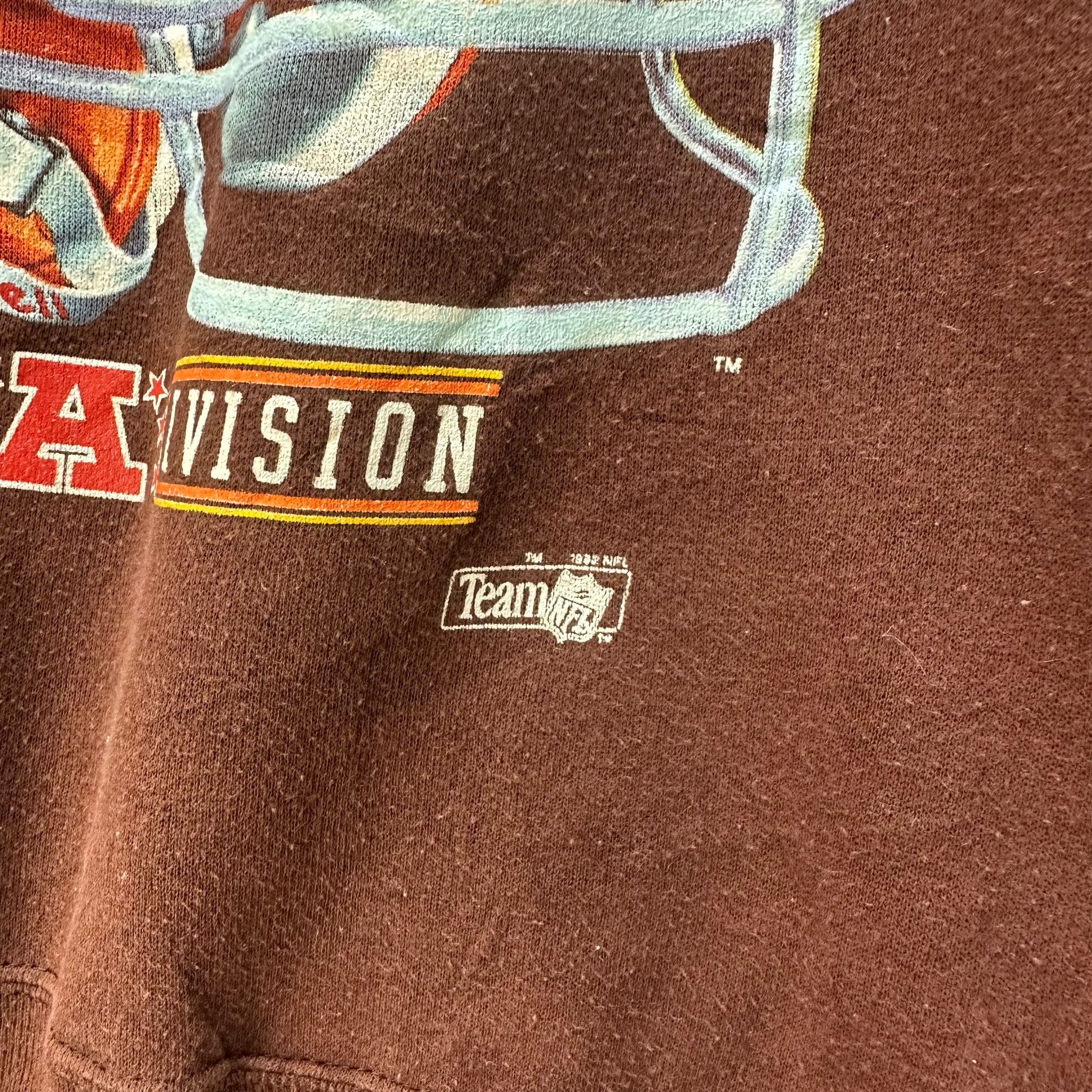 NFL × Salem Sportswear × Vintage 93's TEAM NFL CLEVERLAND BROWNS SWEATSHIRTS #8047-198 Size US XL / EU 56 / 4 - 5 Thumbnail