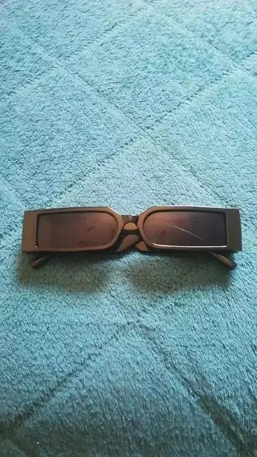 Designer Retro Style Square Frame Glasses Size ONE SIZE - 4 Thumbnail