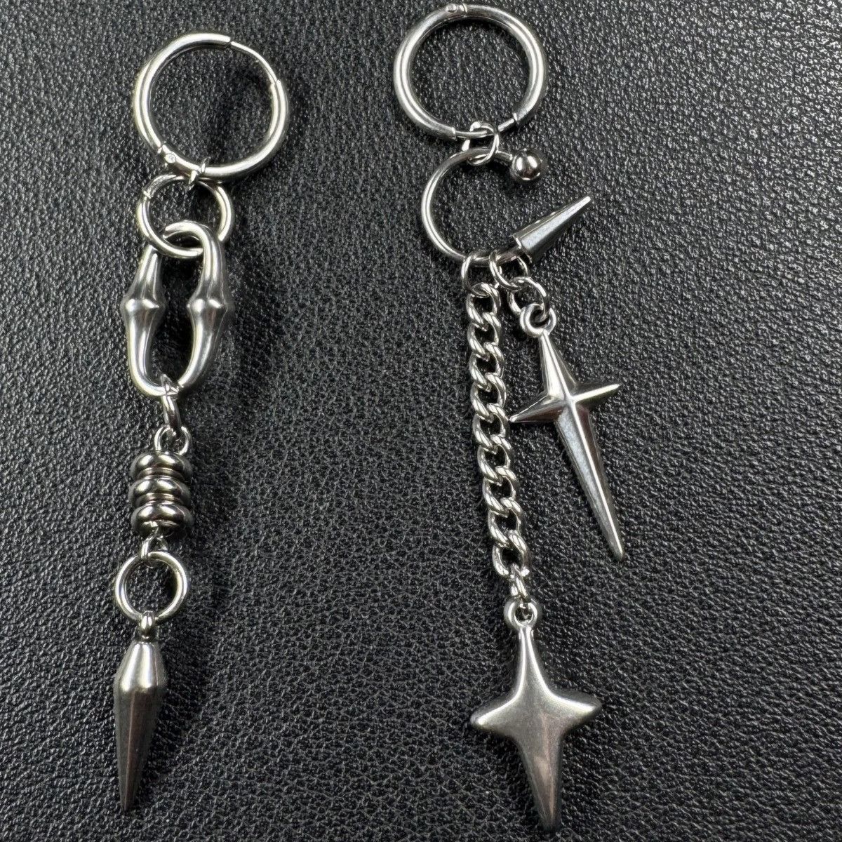 Jewelry Y2k Gothic Chain Earrings Size ONE SIZE - 1 Thumbnail