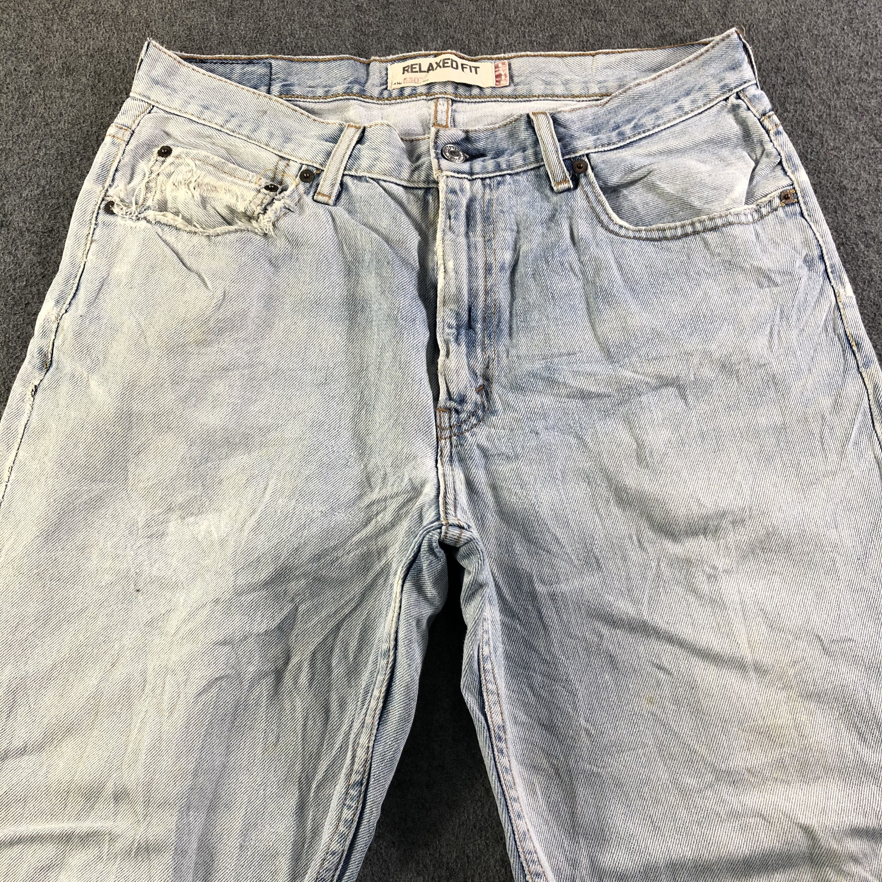Levi's Vintage Light Wash Levis 550 Jeans-J3790 Size US 34 / EU 50 - 3 Thumbnail