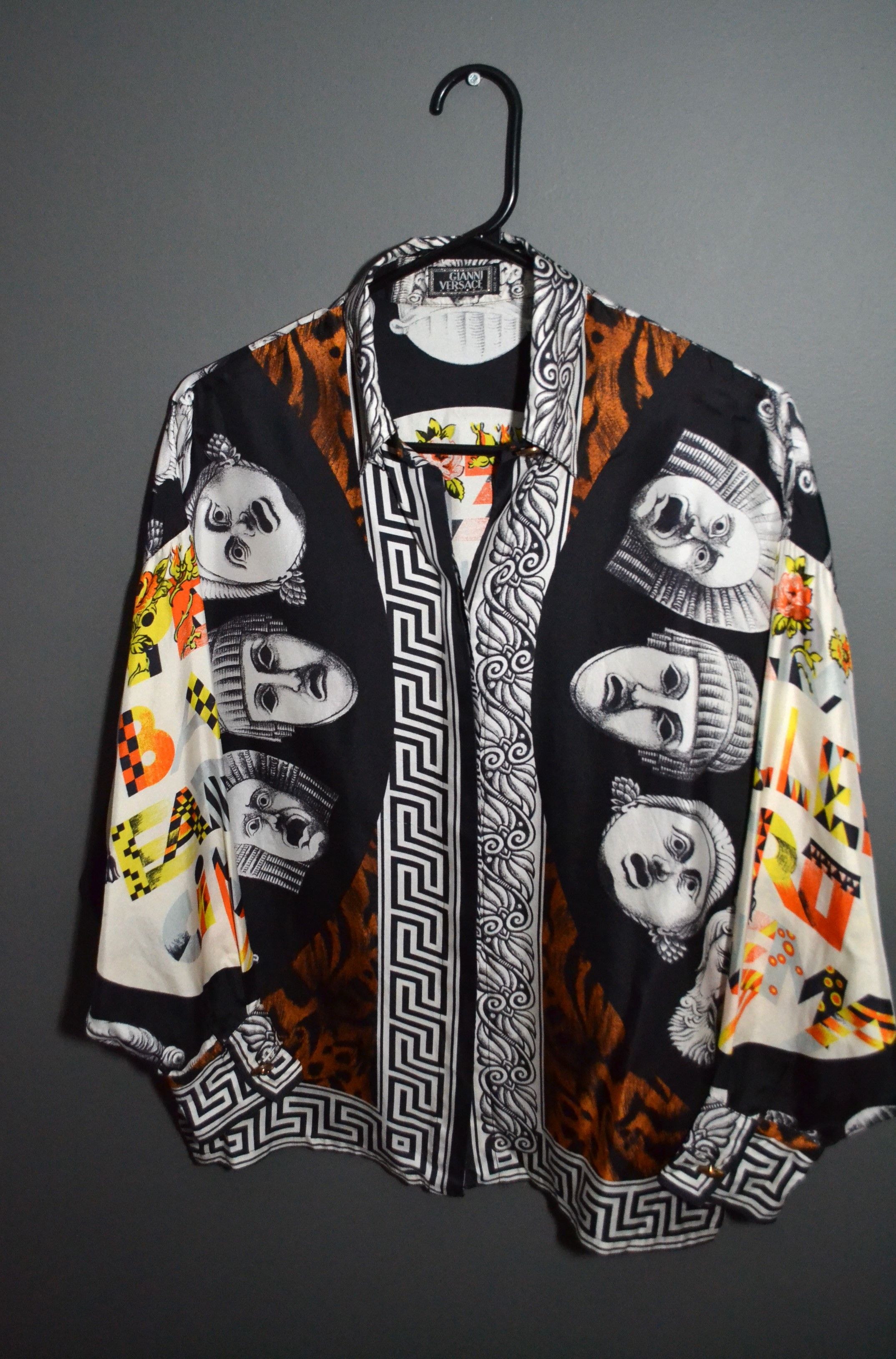 Gianni Versace × Versace × Vintage Gianni Versace Opera Balletto Teatro  Cinema 1994 Silk Shirt | Grailed