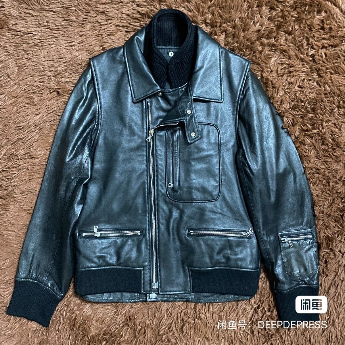 archive undercover uism leather jacket 2 Men's Undercover Leather