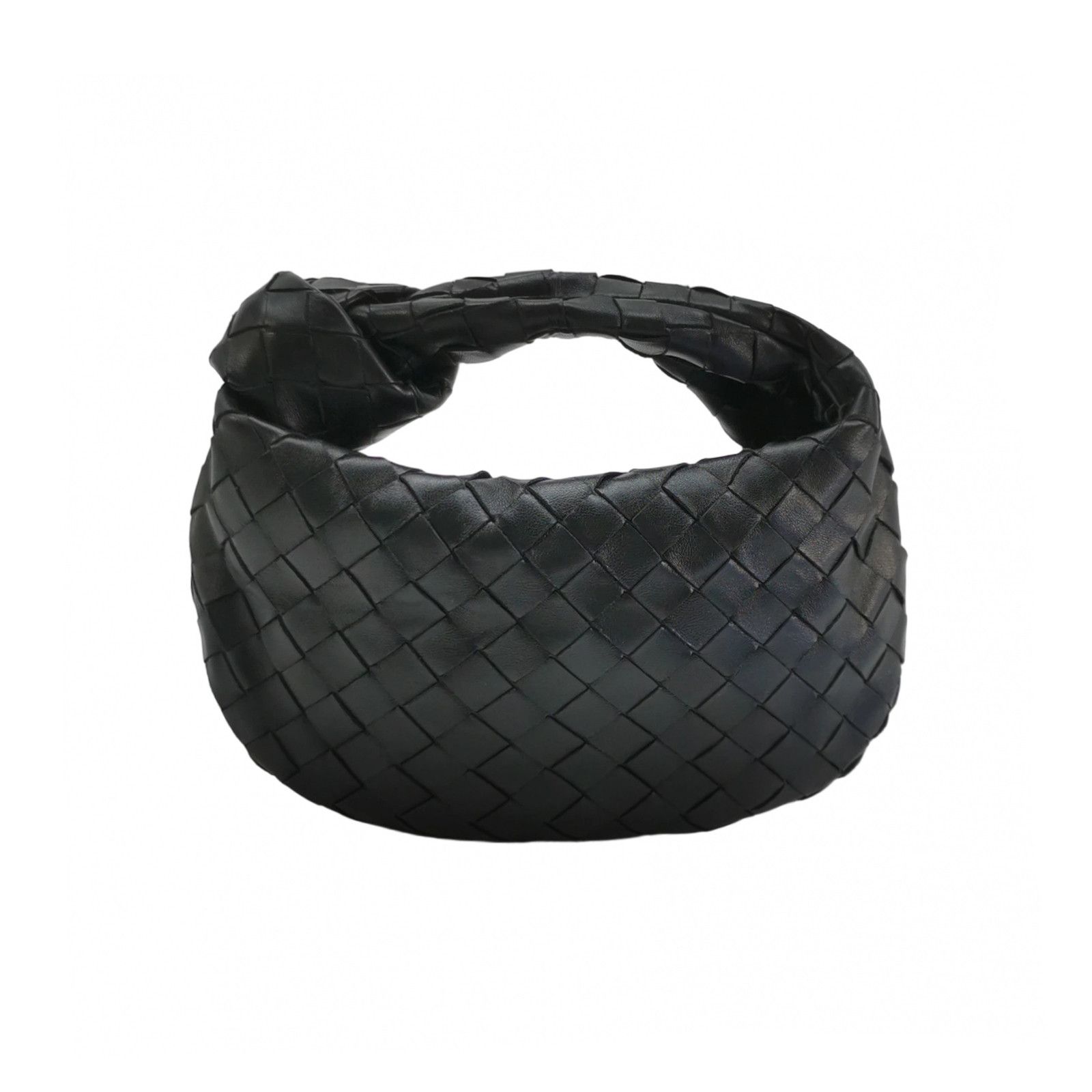 Bottega Veneta Bottega Veneta Jodie Black Leather Intrecciato Mini Bag Size ONE SIZE - 1 Thumbnail