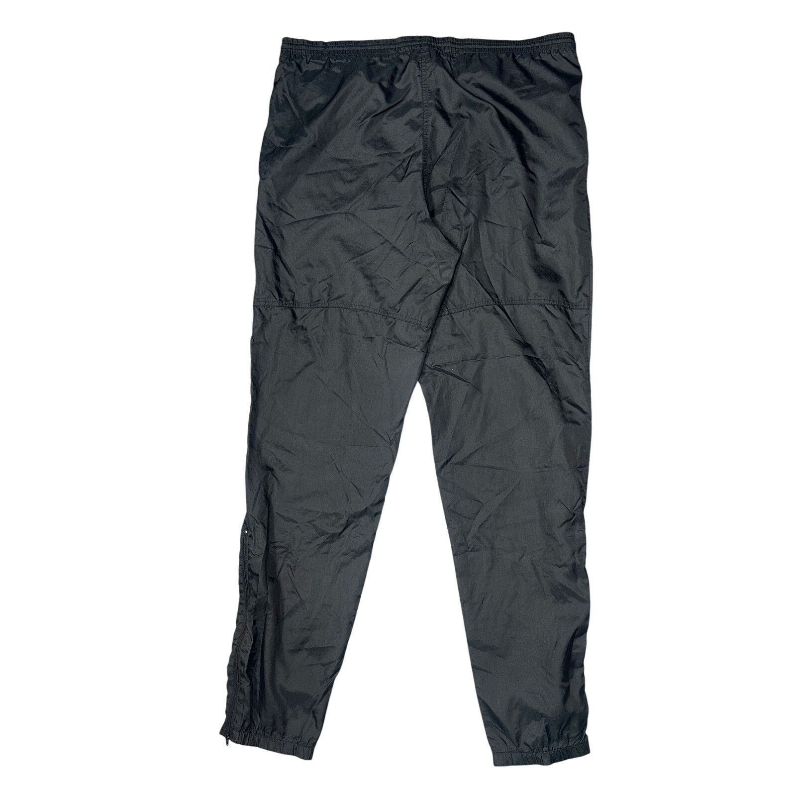 Nike Vintage 90s Nike Gray Tag Windbreaker Pants Mens Large Black Size US 35 - 1 Thumbnail