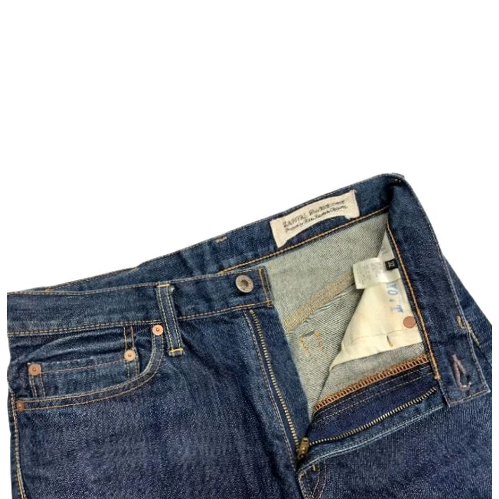 Kapital KAPITAL men's Straight Denim Jeans size32 Indigo Solid Casual USED Size US 32 / EU 48 - 4 Thumbnail