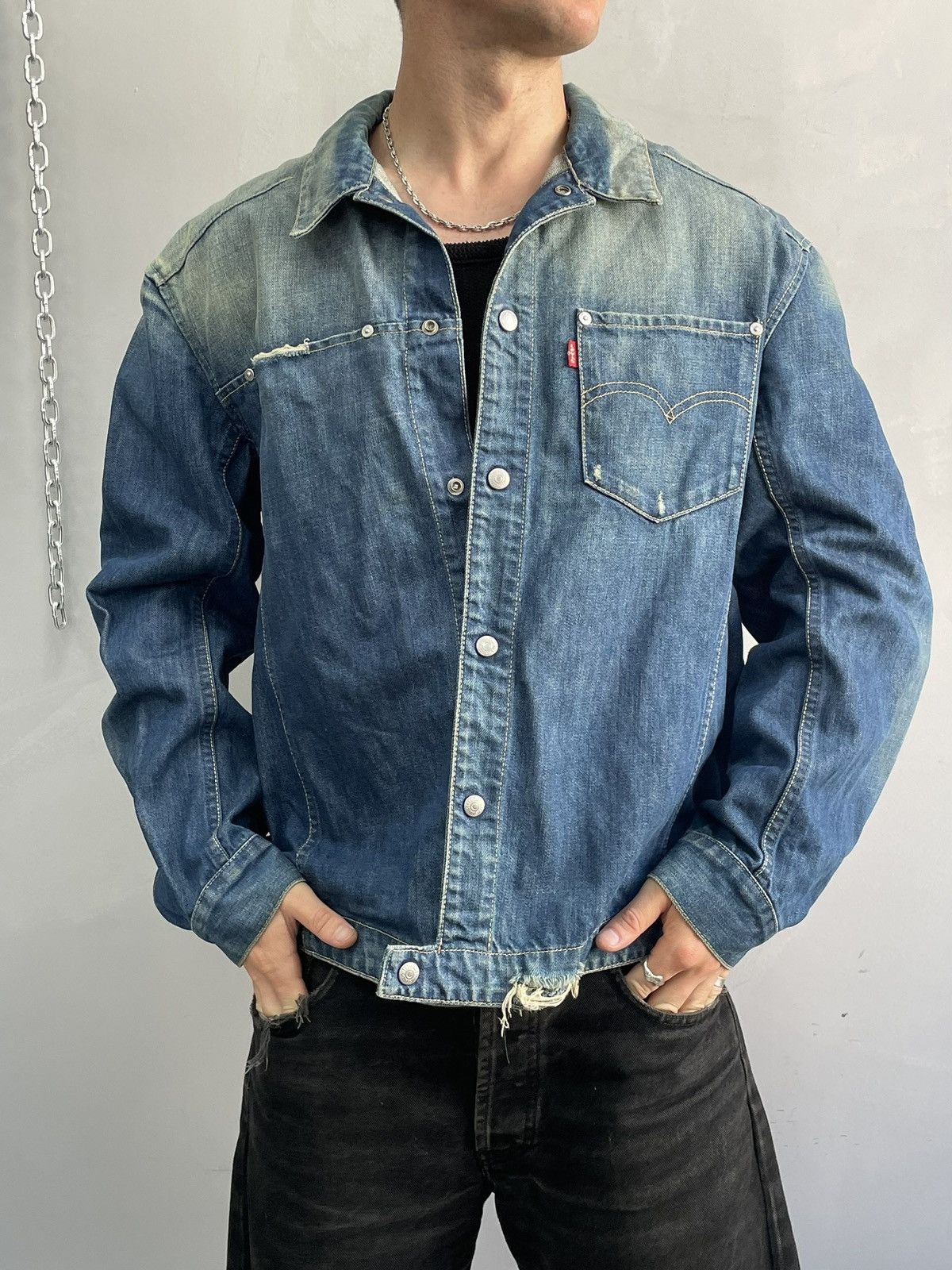 Levi's Rare engineered Levis Type 1 jacket 90s y2k Size US XL / EU 56 / 4 - 2 Thumbnail