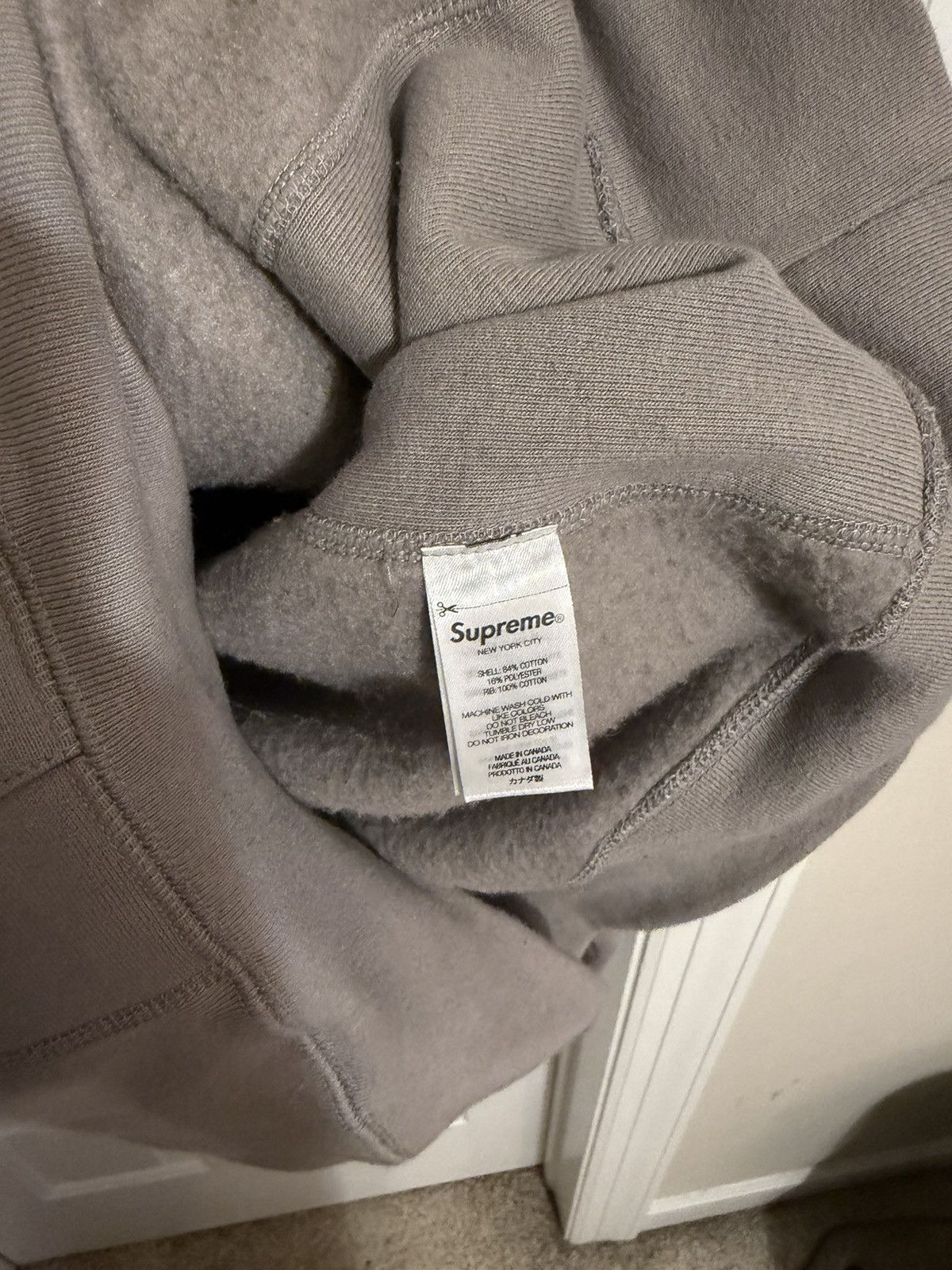Supreme Taupe Heavy Weight Hoodie Size US XL / EU 56 / 4 - 4 Thumbnail