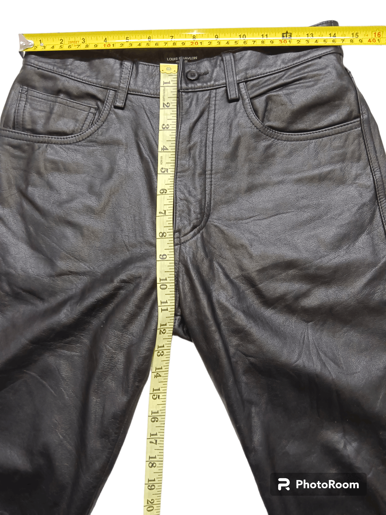 Louis Philippe Louis Chavlon Genuine Leather Pants Size US 28 / EU 44 - 15 Thumbnail