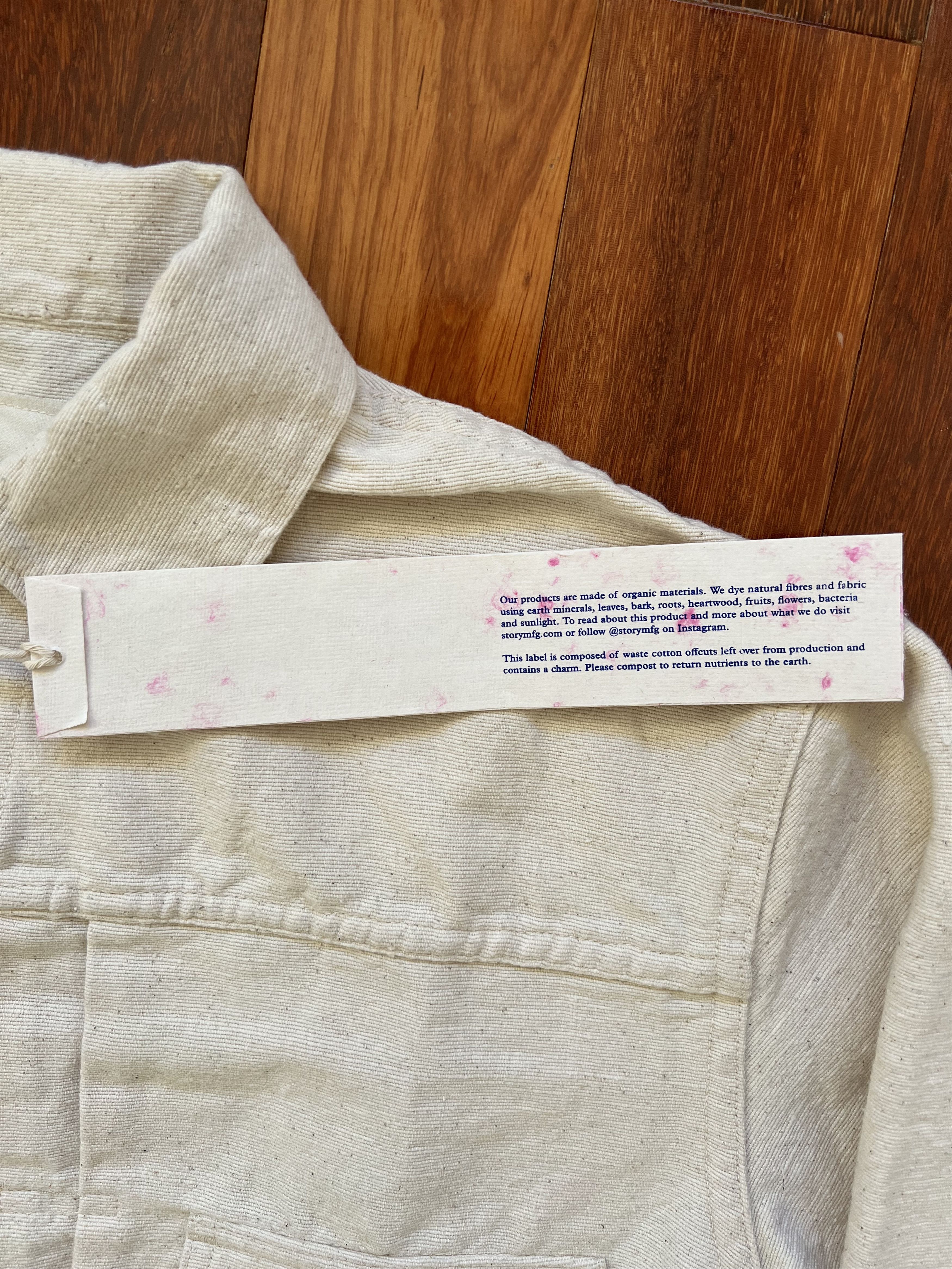 Story Mfg. 💚 Story Mfg Tuesday Jacket Ecru Handloom Medium NEW Size US M / EU 48-50 / 2 - 11 Thumbnail