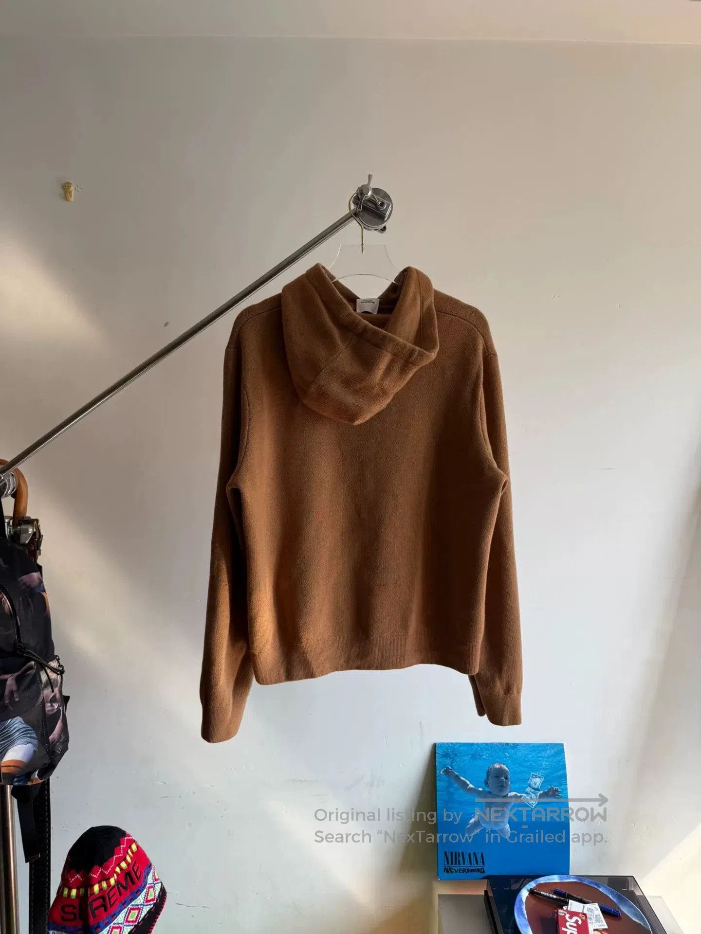 Burberry Burberry Hooded Wool Sweater in Brown. Size US S / EU 44-46 / 1 - 2 Thumbnail