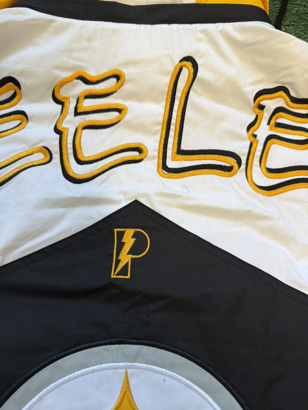 Pro Player NFL Pittsburgh Steelers Script Puffer Hooded Jacket VTG 90 Size US L / EU 52-54 / 3 - 5 Thumbnail