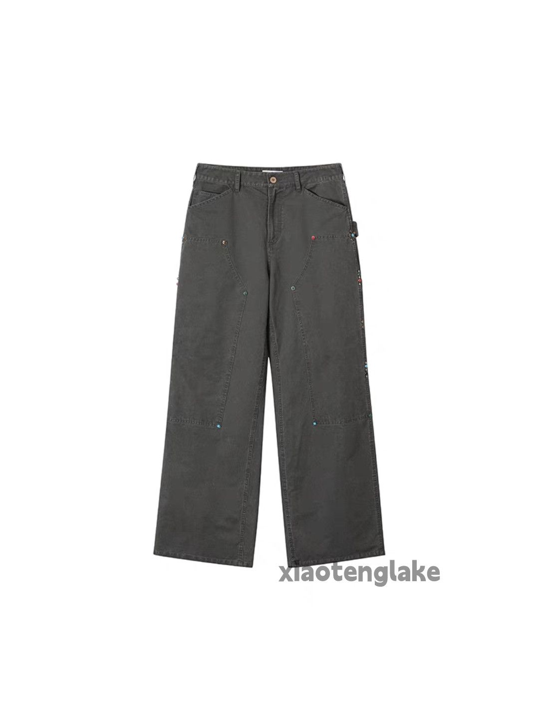 Designer × Japanese Brand × Vintage washed faded utility carpenter work baggy hiphop pants Size US 34 / EU 50 - 3 Thumbnail