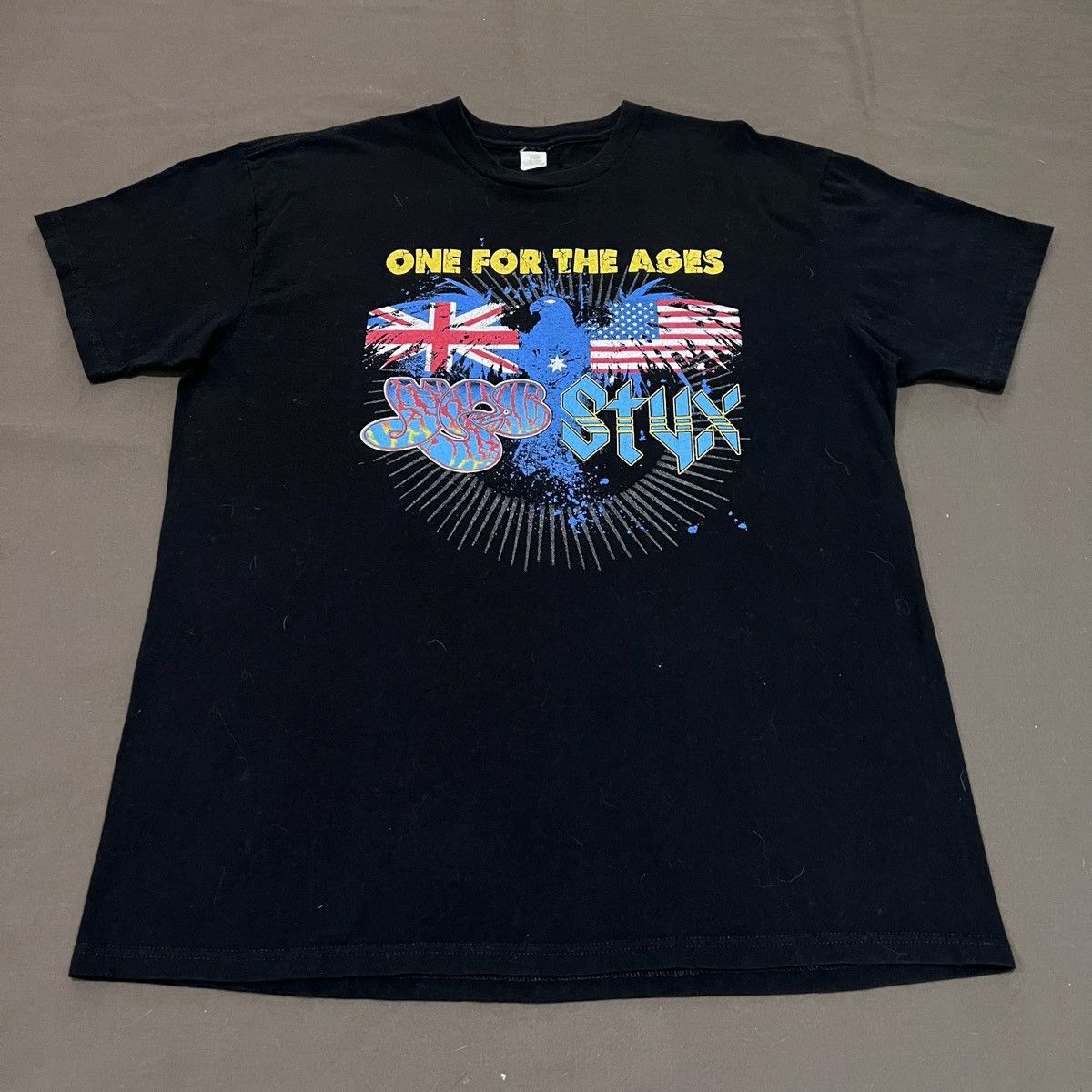 Band Tees × Vintage Vintage Y2K 2011 Yes Styx Tour Promo Tee Size US L / EU 52-54 / 3 - 4 Thumbnail