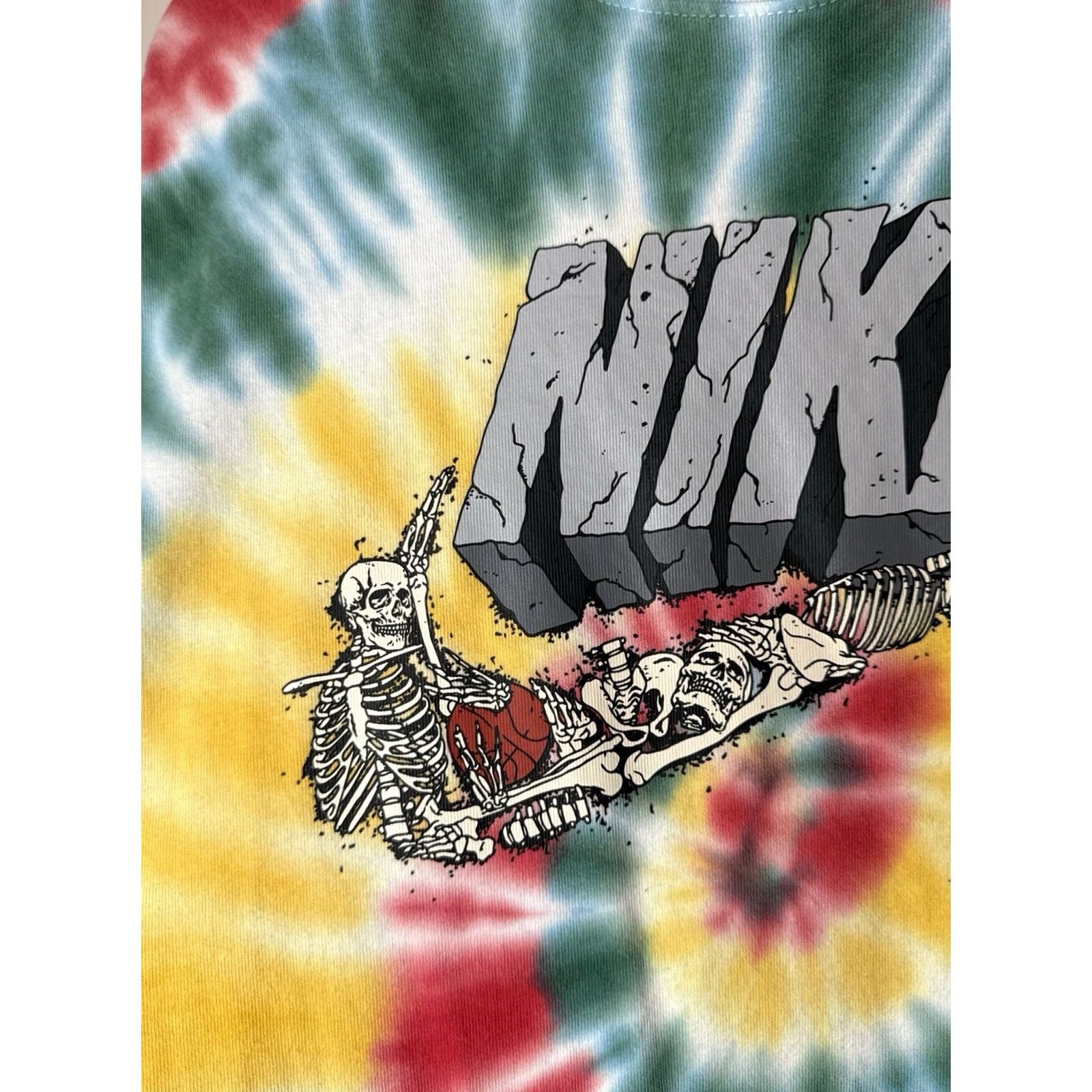 Nike Nike Tie Dye Graphic T Shirt Skeleton Swoosh Streetwear L Expedition Series Multicolor Size US L / EU 52-54 / 3 - 2 Thumbnail