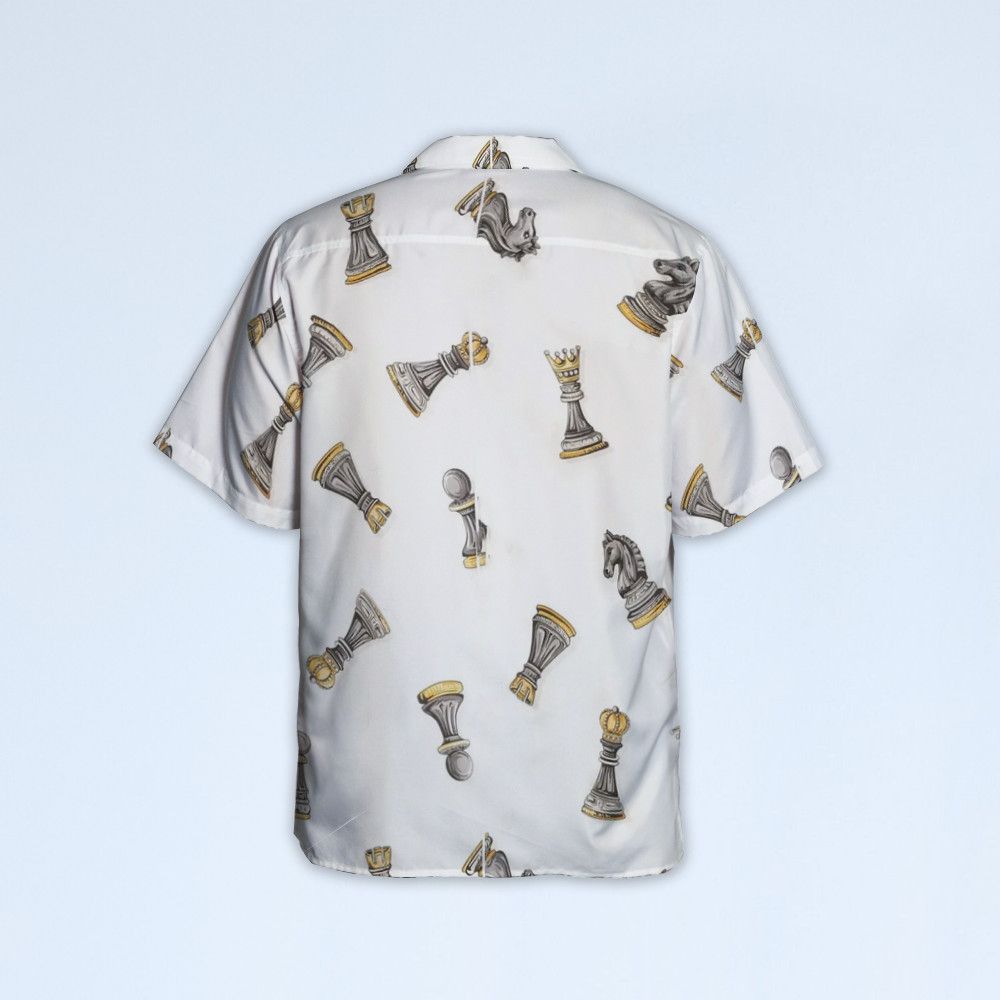 Designer × The Unbranded Brand Chess Motif Shirt | Bold Graphic Print Statement Piece Size US S / EU 44-46 / 1 - 3 Thumbnail