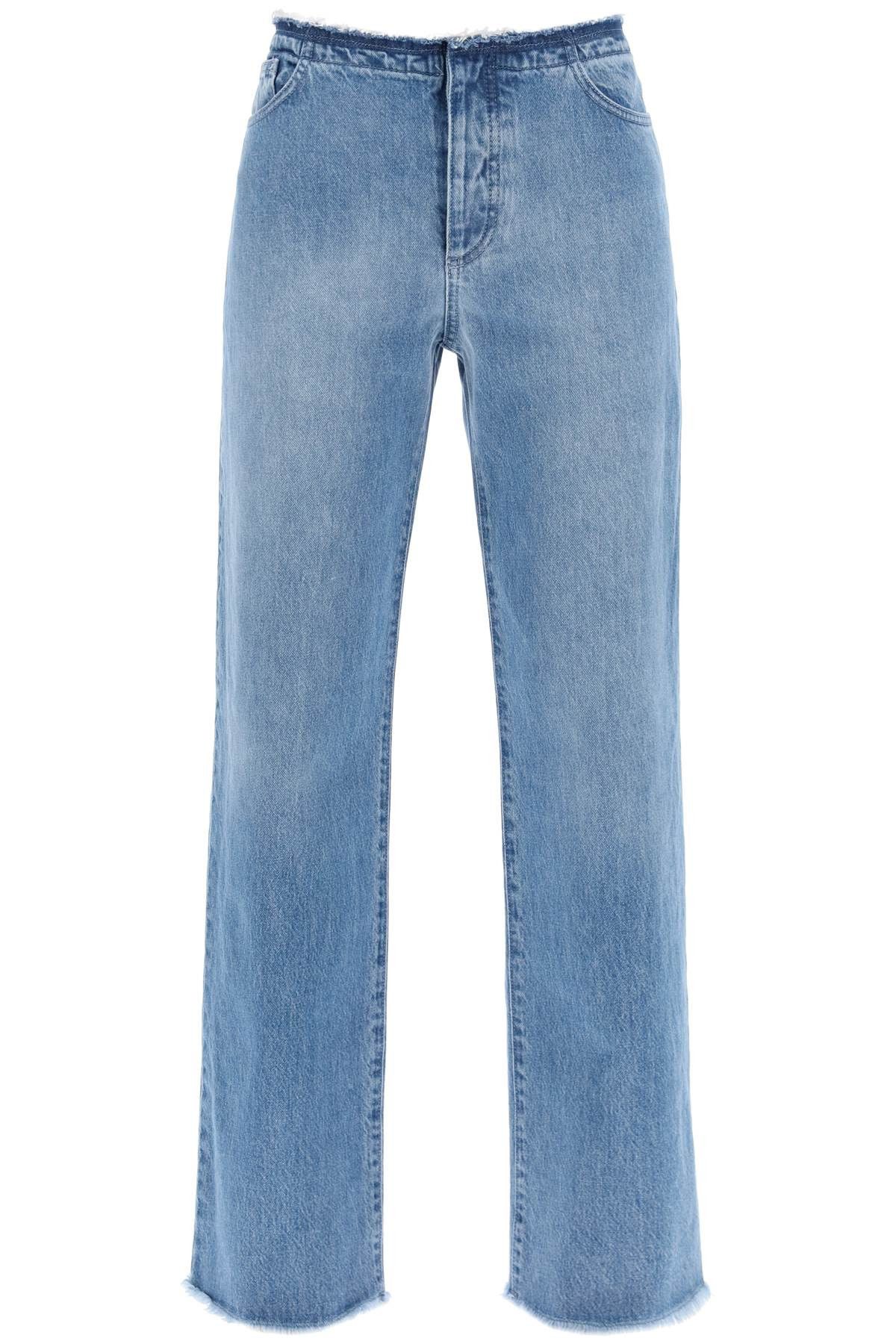 image of Mvp Straight Leg Levant Jeans With Eight in Blue, Women's (Size 28)
