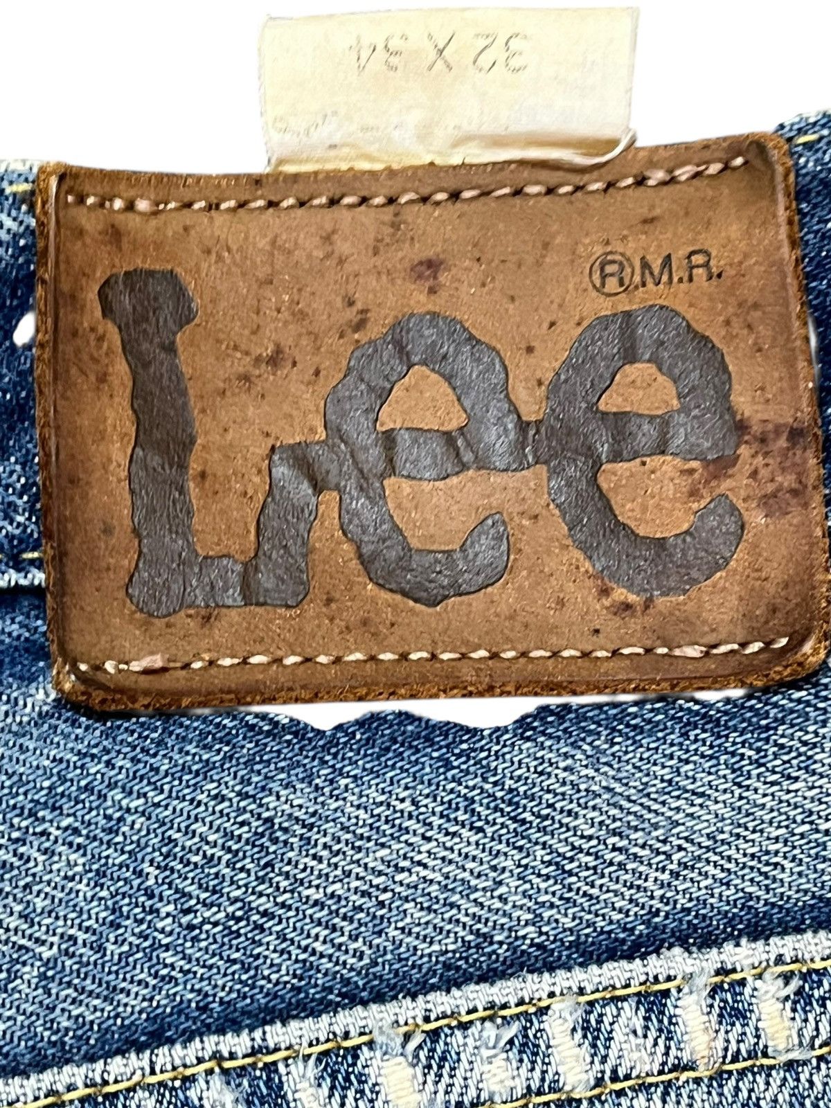 Lee Vintage Lee MR Mudwash Ripped Distressed Denjm Size US 31 - 8 Thumbnail