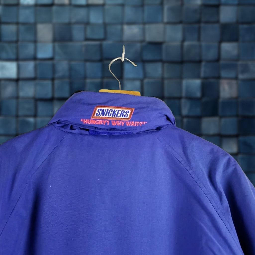 Kickers Vintage Snickers Jacket Men Large Hungry? Why Wait Promo Blue Lined 90's Coat Size US L / EU 52-54 / 3 - 1 Thumbnail