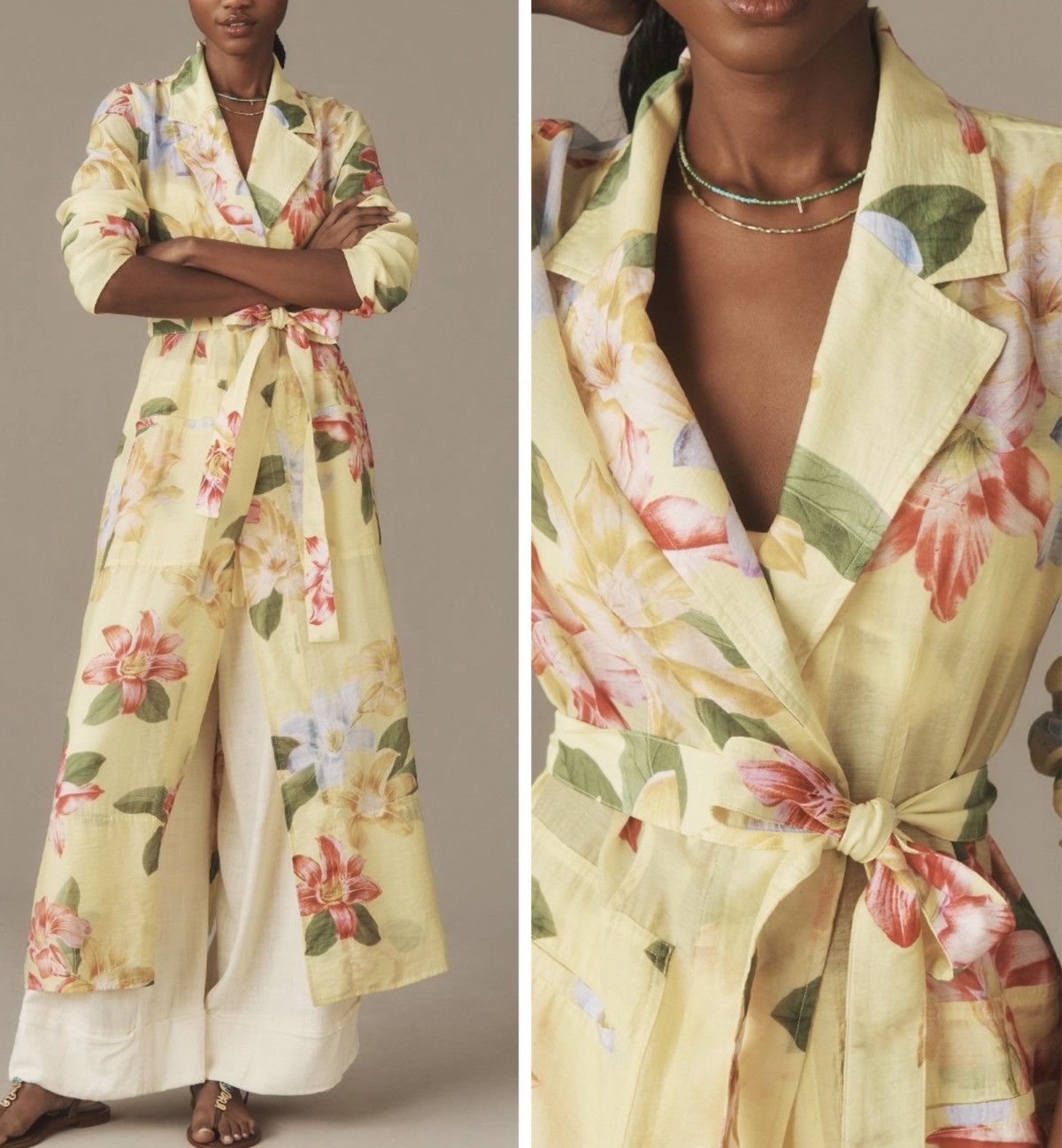 Anthropologie Anthropologie Maeve Trench Style Kimono, Size M Size M / US 6-8 / IT 42-44 - 1 Thumbnail