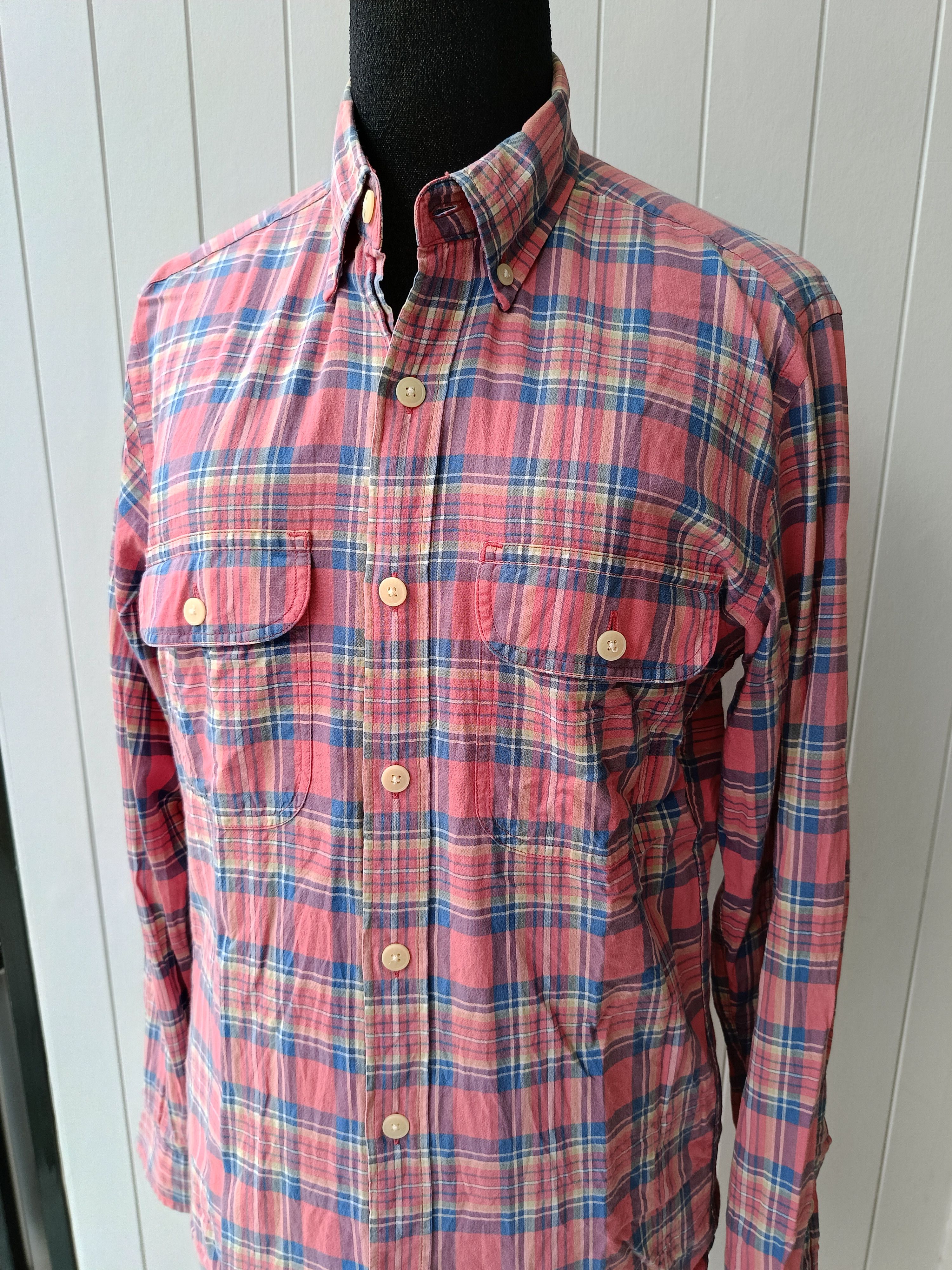 J.Crew Jcrew madras plaid double pockets slim fit XS shirt Size US XS / EU 42 / 0 - 4 Thumbnail