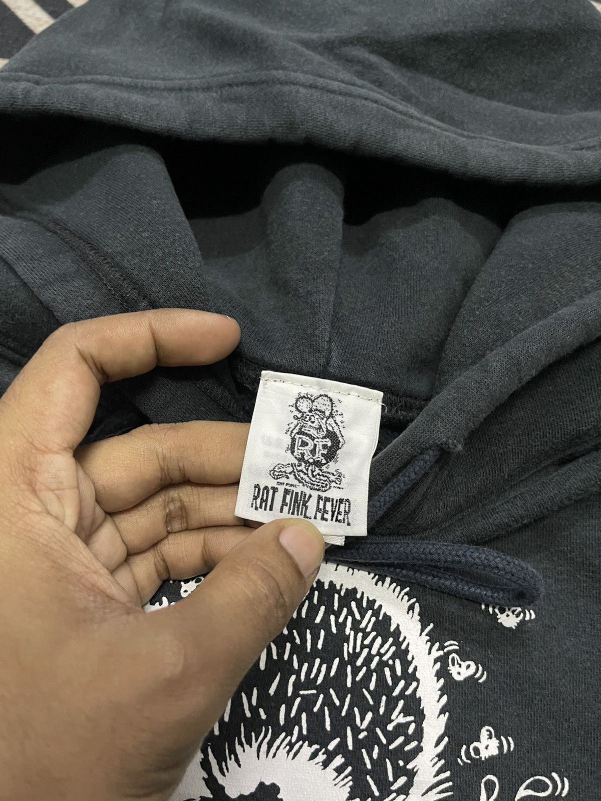 Band Tees 2000s RAT FINK BIG PRINT HOODIE Size US M / EU 48-50 / 2 - 7 Thumbnail