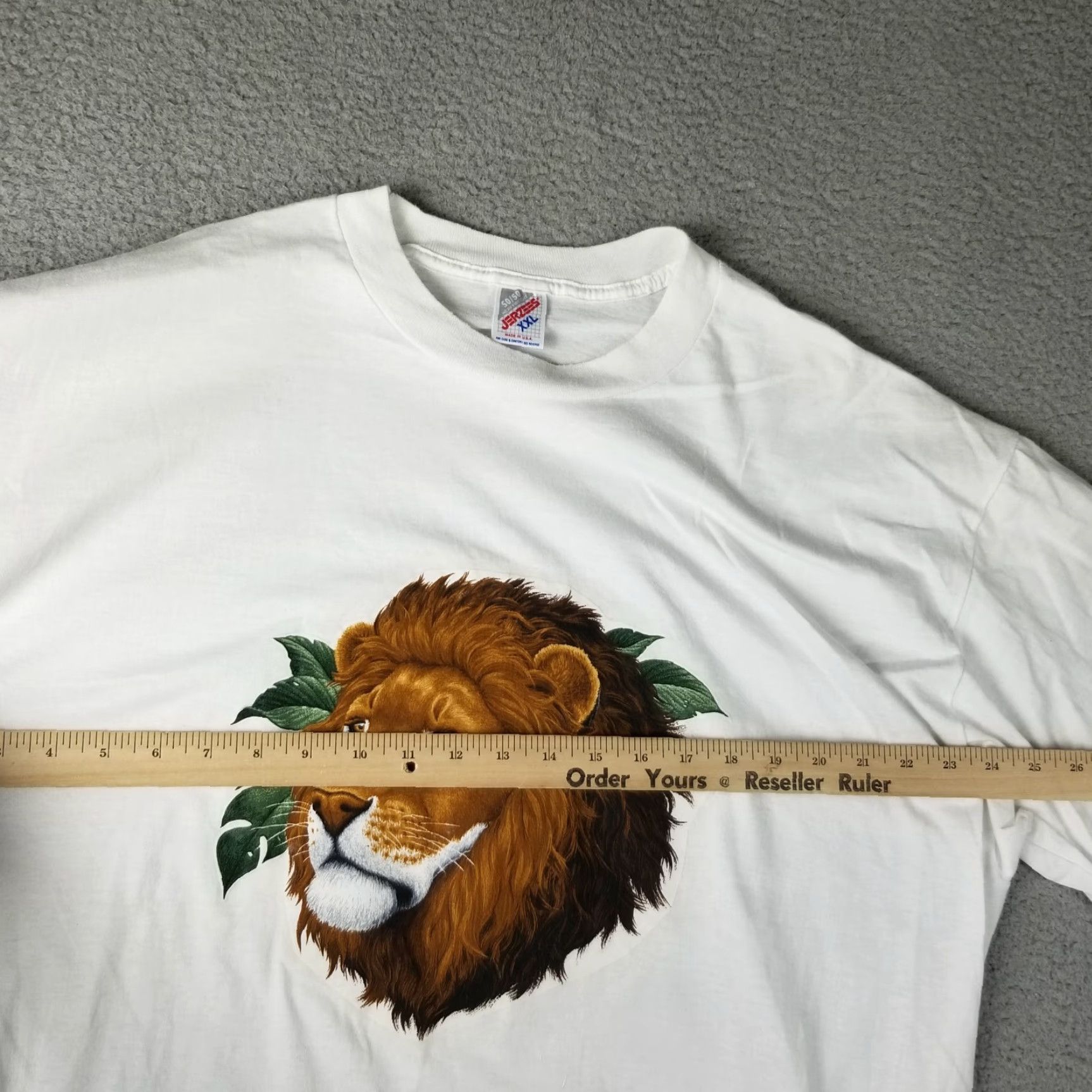 Jerzees Vintage JERZEES Men XXL T-Shirt Short Sleeve Crew Neck Animal Wildlife Nature Blue 90s Animals Outdoor Size US XXL / EU 58 / 5 - 7 Thumbnail