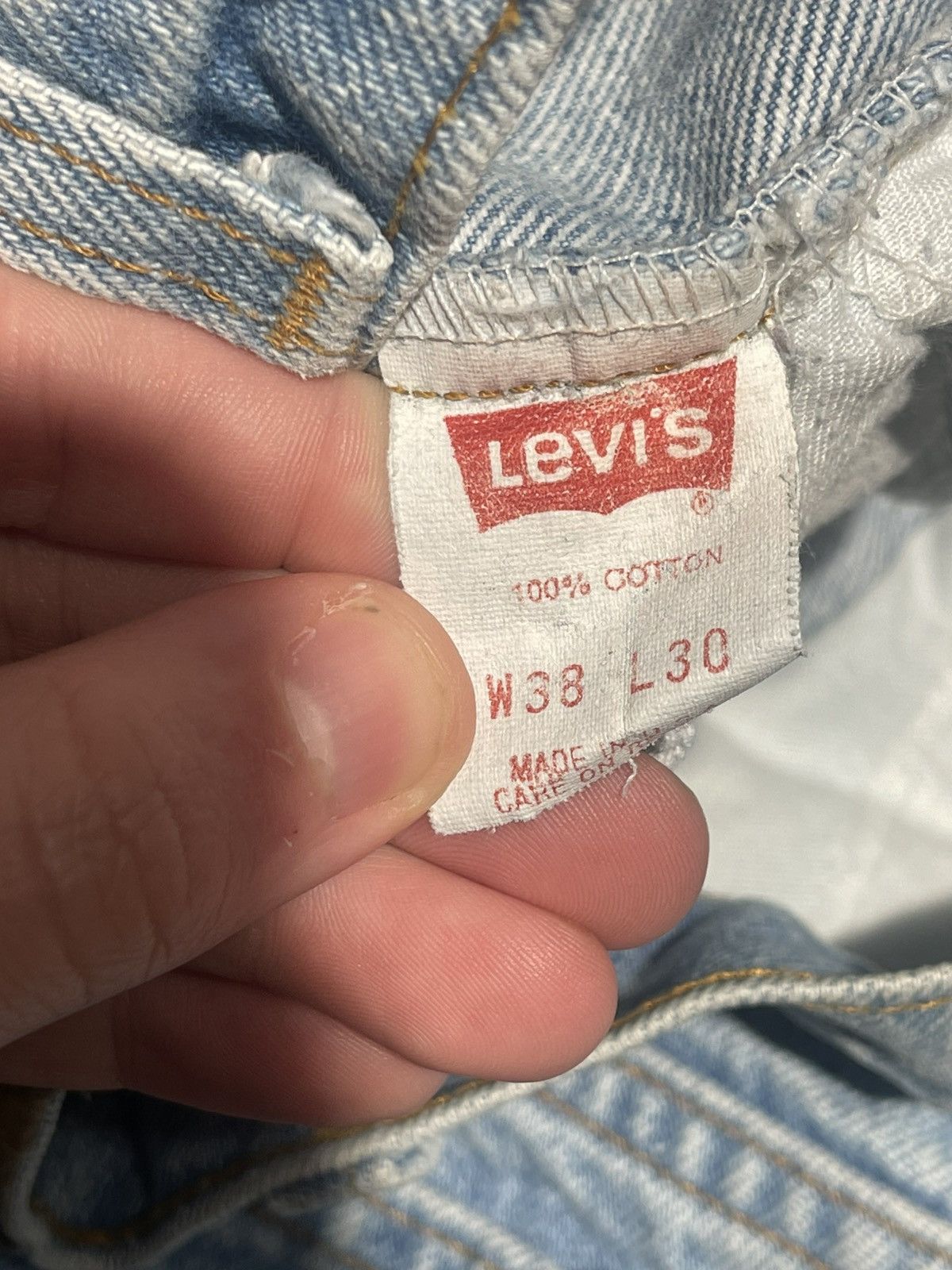 Levi's Vintage 80s Levis 506 Orange Tab Jeans Mens 38x30 Faded Size US 38 / EU 54 - 6 Thumbnail