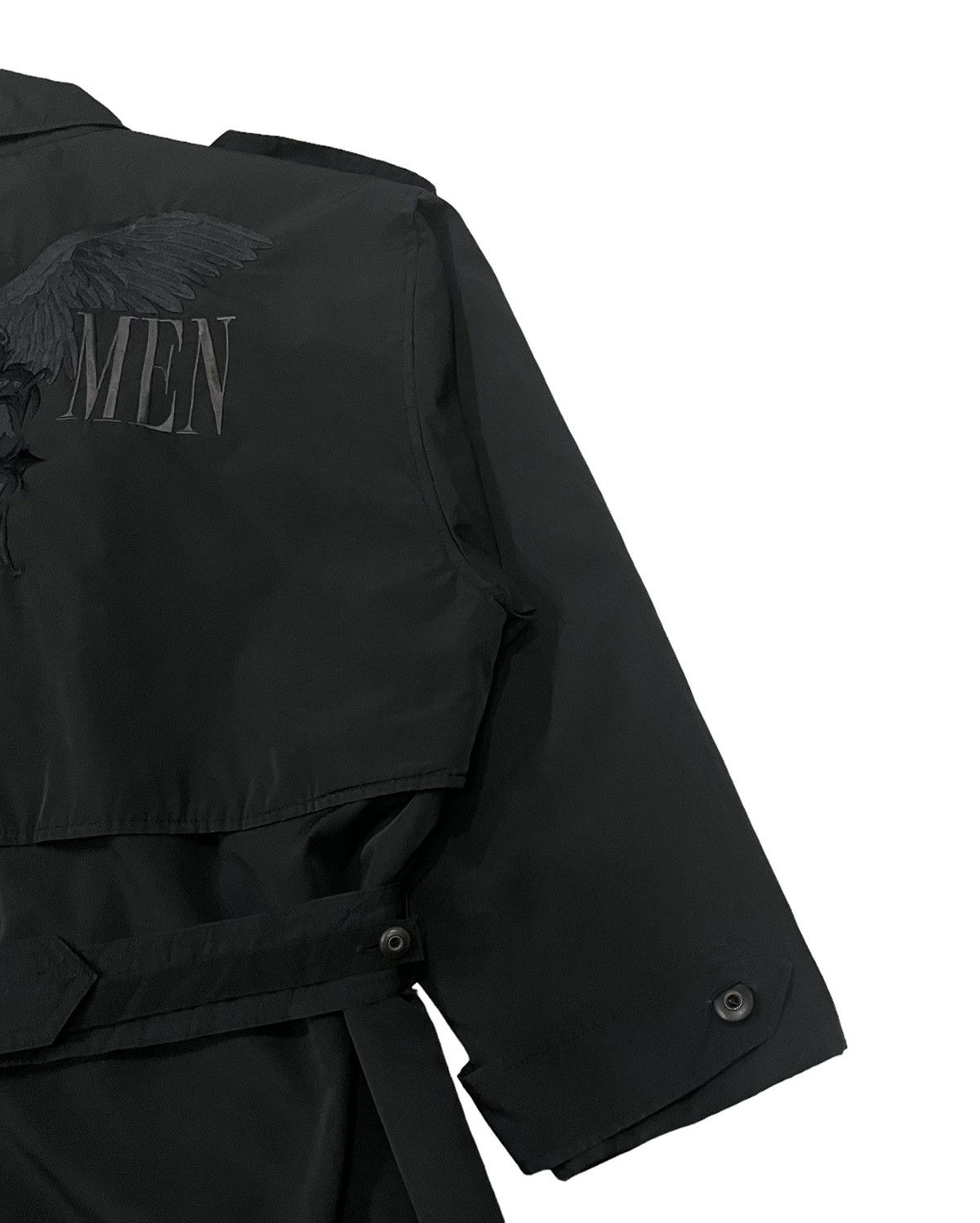 JUN MEN Vintage Jun Men Iconic Embroidery Logo Belted Trenchcoat Size US M / EU 48-50 / 2 - 2 Thumbnail
