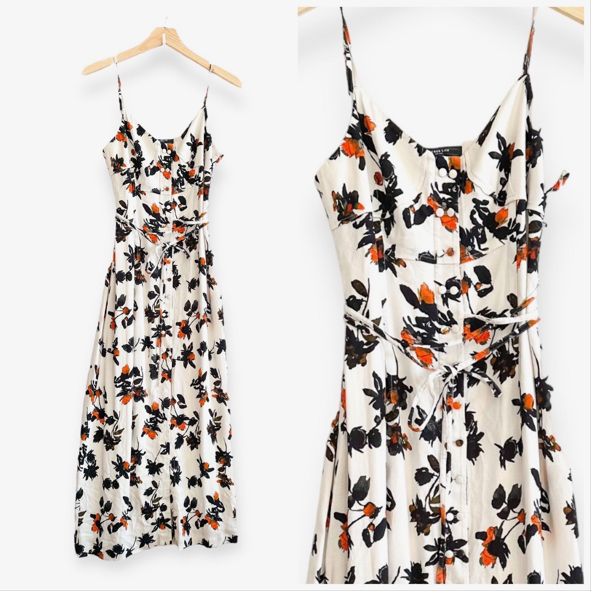 Derek Lam 10 Crosby Derek Lam Floral Camisole Dress, Size 6 Size M / US 6-8 / IT 42-44 - 12 Thumbnail