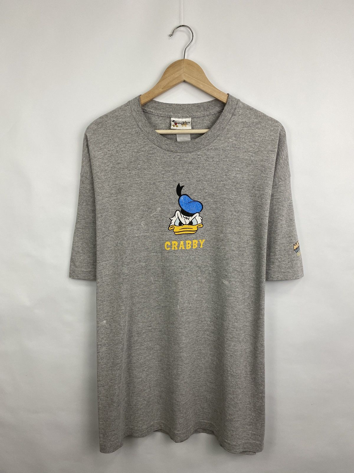 Disney 🇺🇸 Vintage 90s Donald Duck Crabby Mickey Mouse t-shirt hype Size US L / EU 52-54 / 3 - 3 Thumbnail