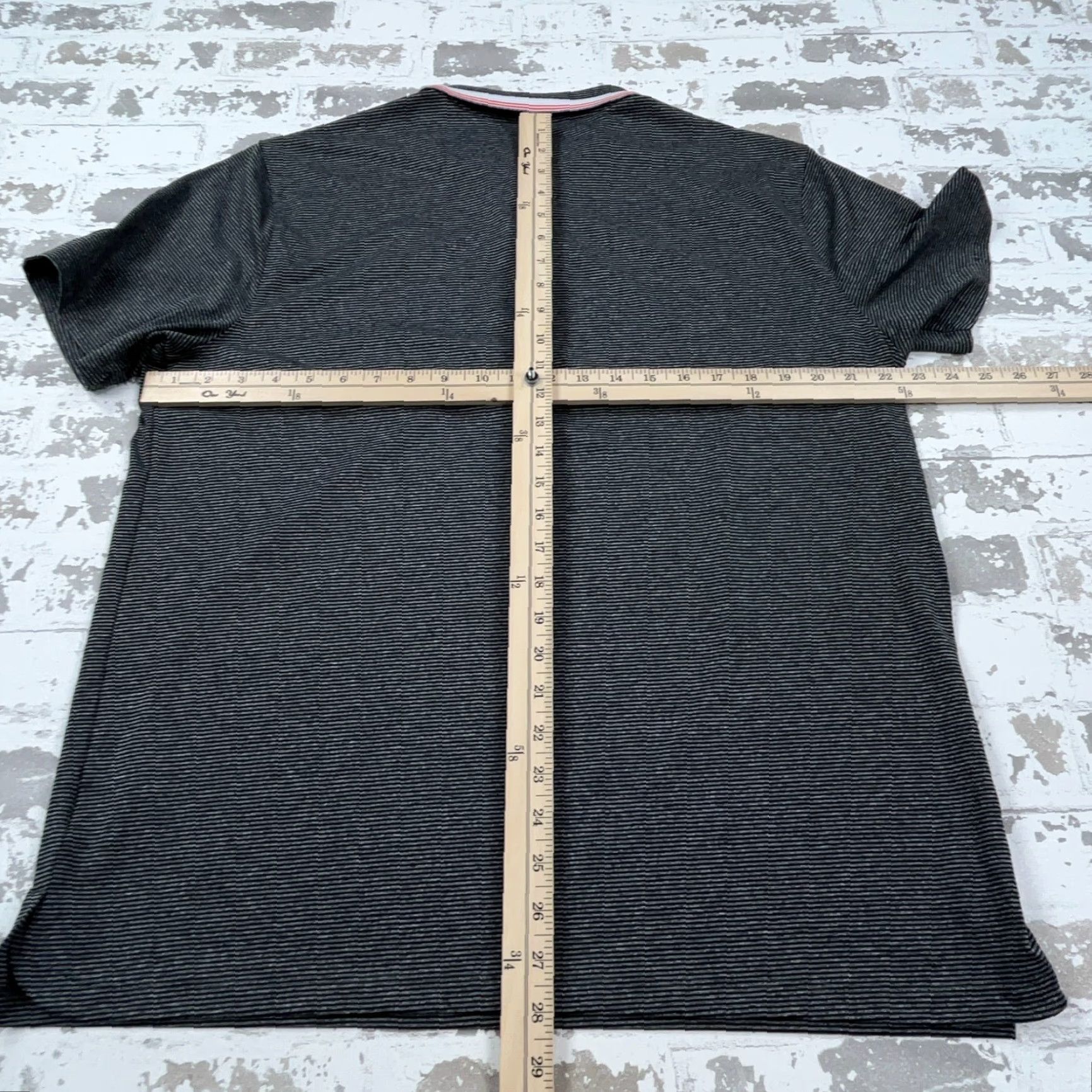 Nike Nike Polo Shirt Men L Gray Black Striped Dri-Fit Performance Golf-logo Easy Care Lightweight Quick Dry Nike Golf Shirt Mens L Gray Striped Size US L / EU 52-54 / 3 - 7 Thumbnail