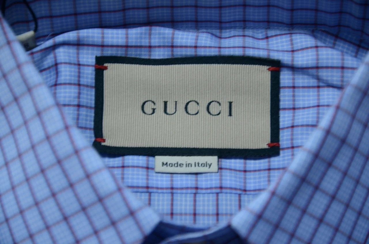 Gucci Gucci yellow GG embroidered silk shirt 15 Size US S / EU 44-46 / 1 - 7 Thumbnail