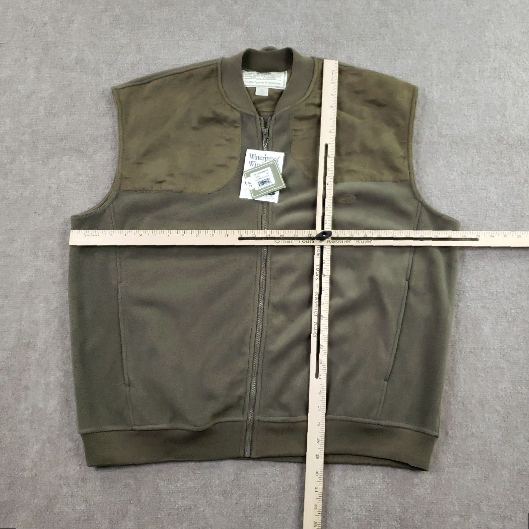 Vintage Boyt Harness Company Vest Mens 3XL Green Fleece Full Zip Shoulder Patch Shooting Size US XXL / EU 58 / 5 - 2 Thumbnail