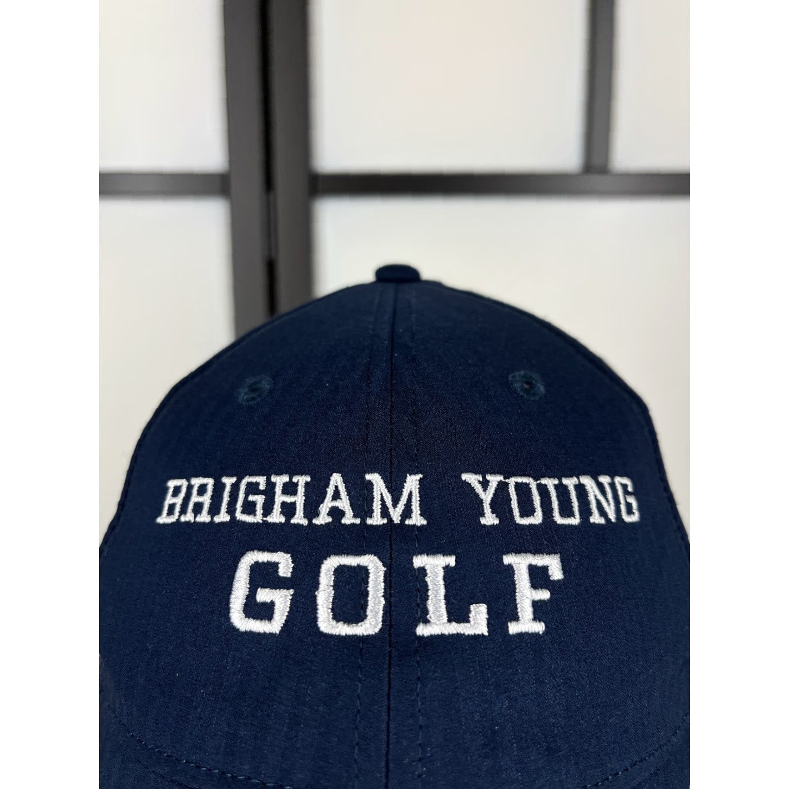Nike Nike Golf Hat Cap Fitted Mens One Size Blue Swoosh Brigham Young Golf 100% Polyester Size ONE SIZE - 2 Thumbnail