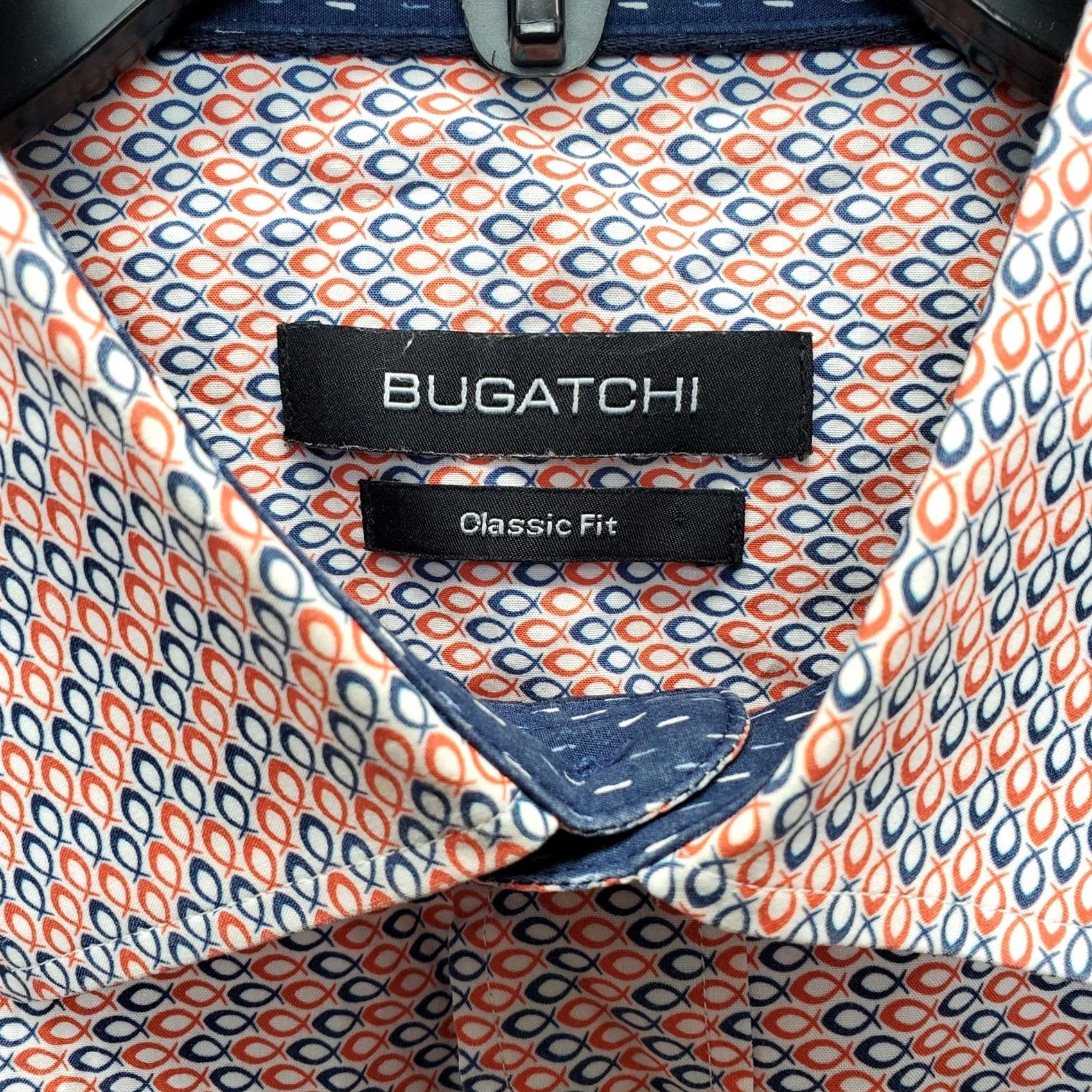 BUGATCHI Bugatchi Mens L Multi Patterned Long Sleeve Button-Up Shirt Size US L / EU 52-54 / 3 - 5 Thumbnail