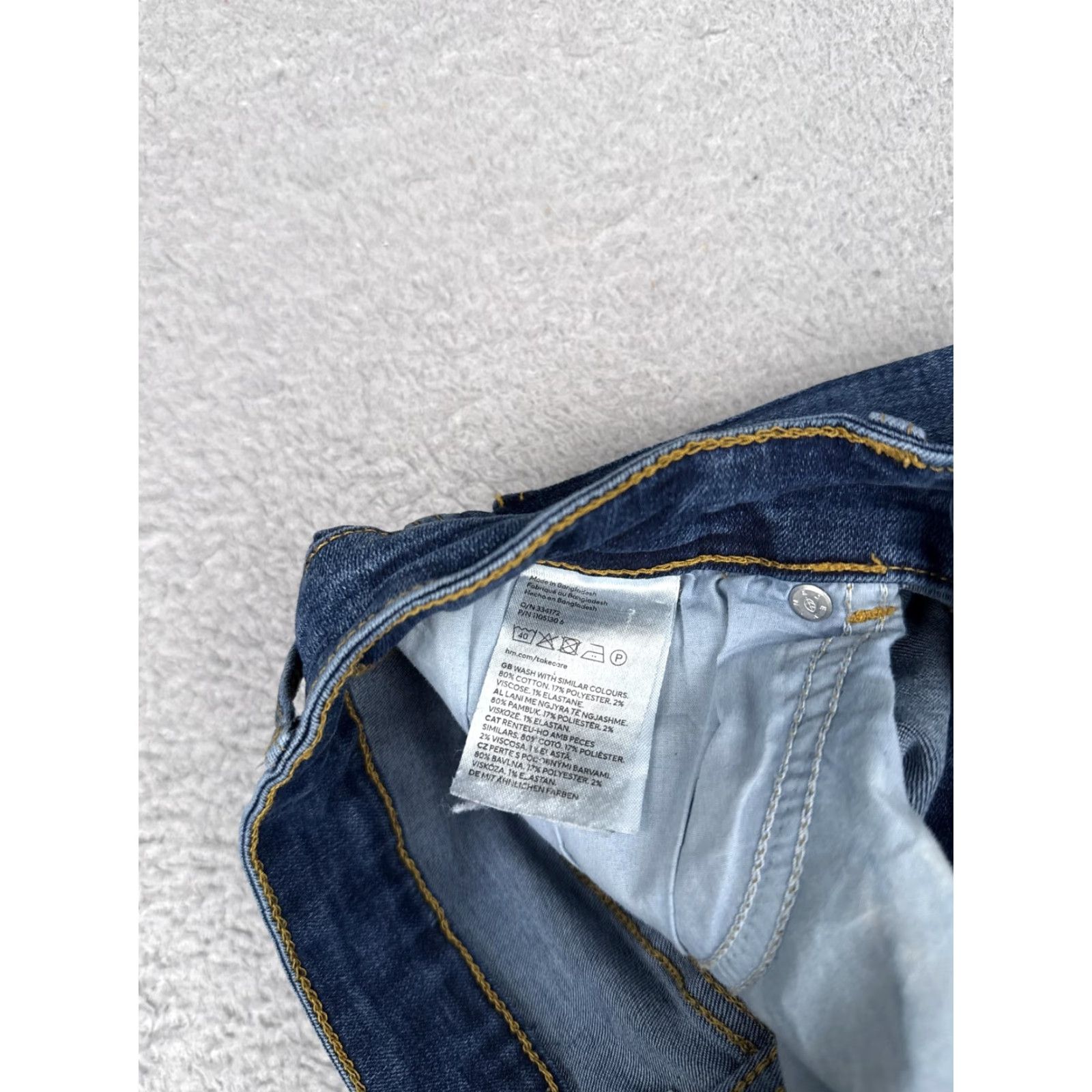 H&M H&M Bootcut Jeans Womens 8 Blue Med Wash Mid Rise Stretch 5 Pocket 28x30 Size 30" / US 8 / IT 44 - 7 Thumbnail