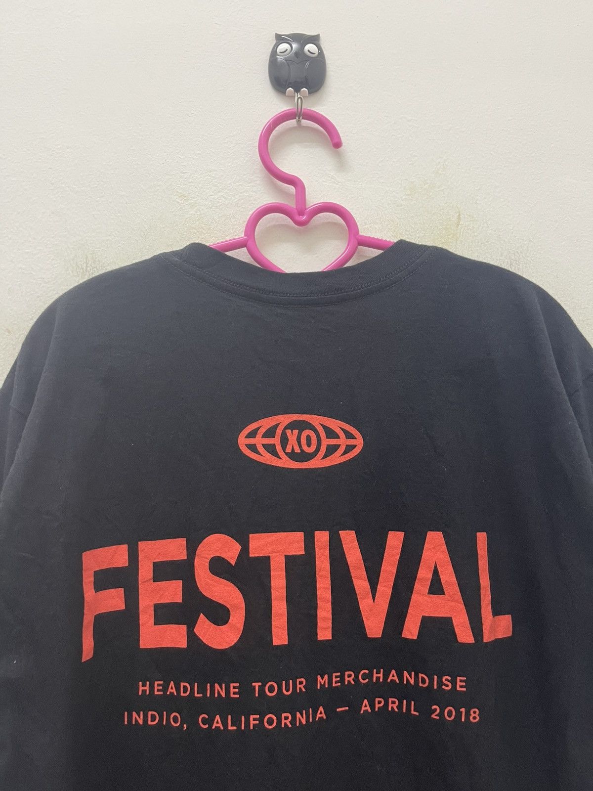 The Weeknd Rare THE WEEKND XO Festival Coachella 2018 Black Drip Logo Size US M / EU 48-50 / 2 - 4 Thumbnail