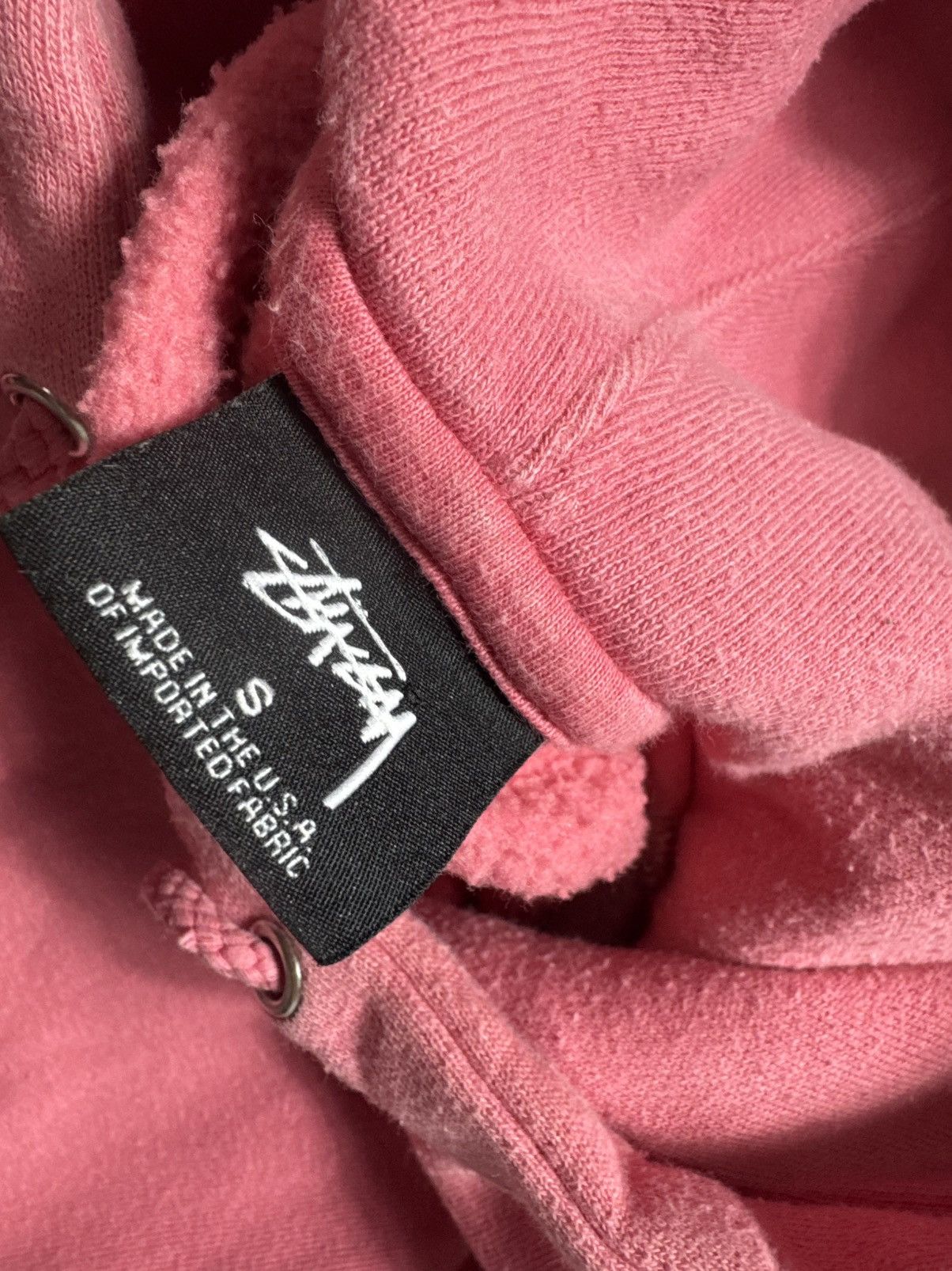 Stussy Stussy Center Logo Pink Hoodie Size S Made In USA Size US S / EU 44-46 / 1 - 6 Thumbnail