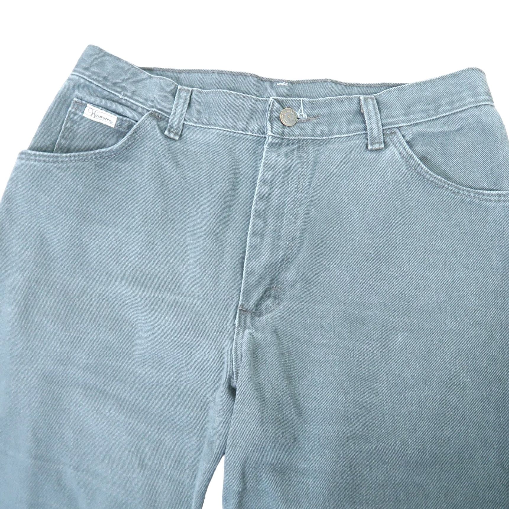 Wrangler VINTAGE Wrangler Jeans Straight High Rise Mom 31" Waist 31" Olive Green 80s 90s Women Size 34" / US 12 / IT 48 - 2 Thumbnail