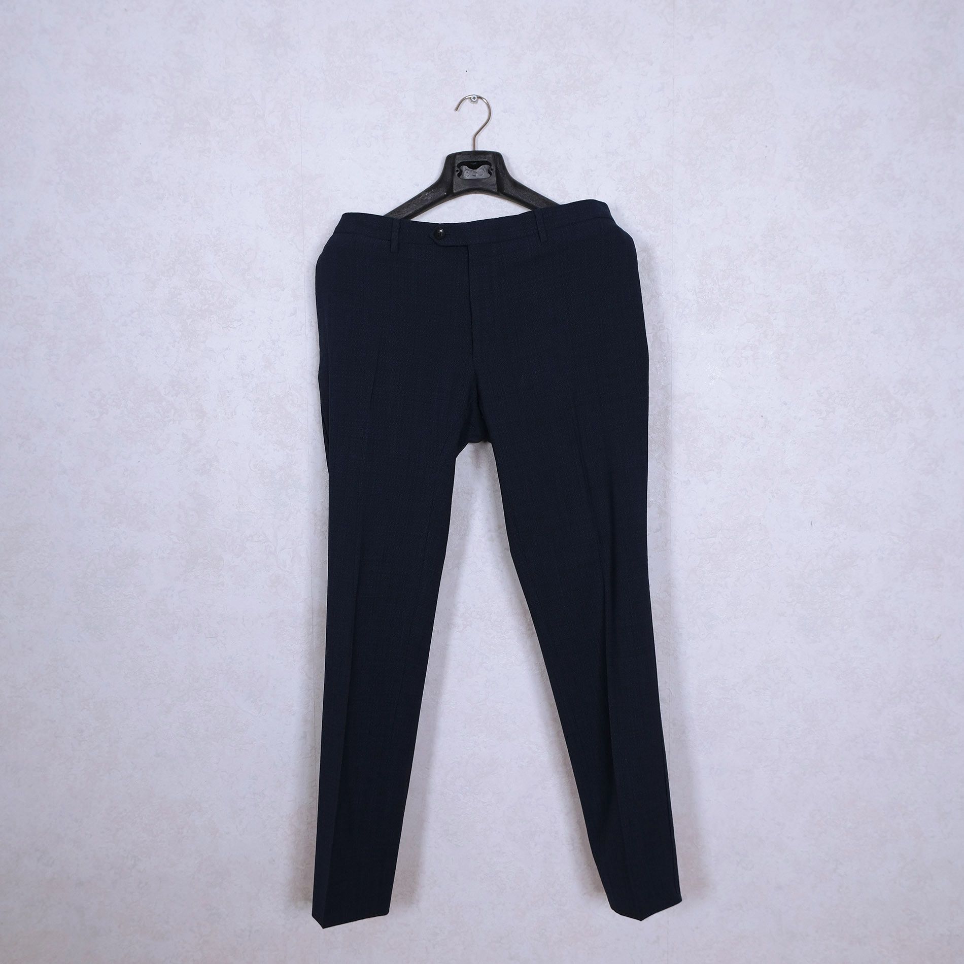 Lardini Lardini, blue suit, size 40, slim, diamond pattern Size 40R - 7 Thumbnail