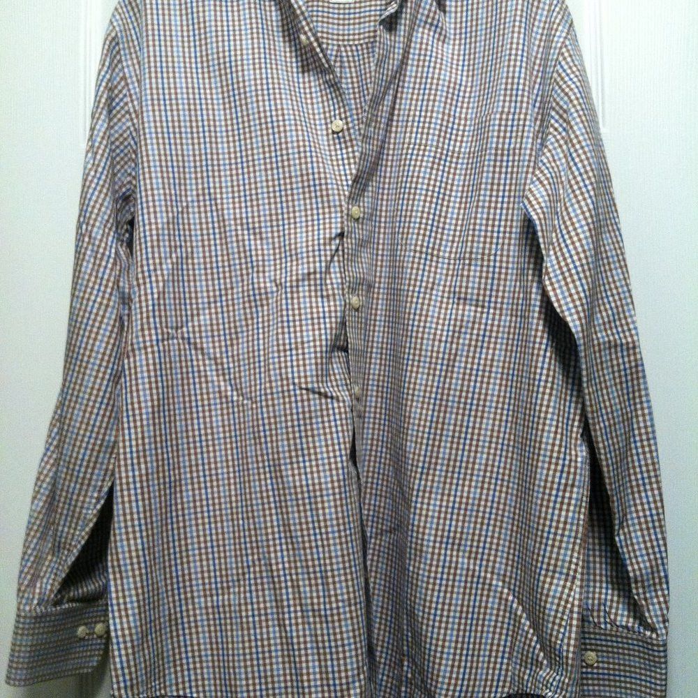 Peter Millar PETER MILLAR MENS MULTICOLOR COTTON CASUAL SHIRT SIZE: L Size US L / EU 52-54 / 3 - 3 Thumbnail