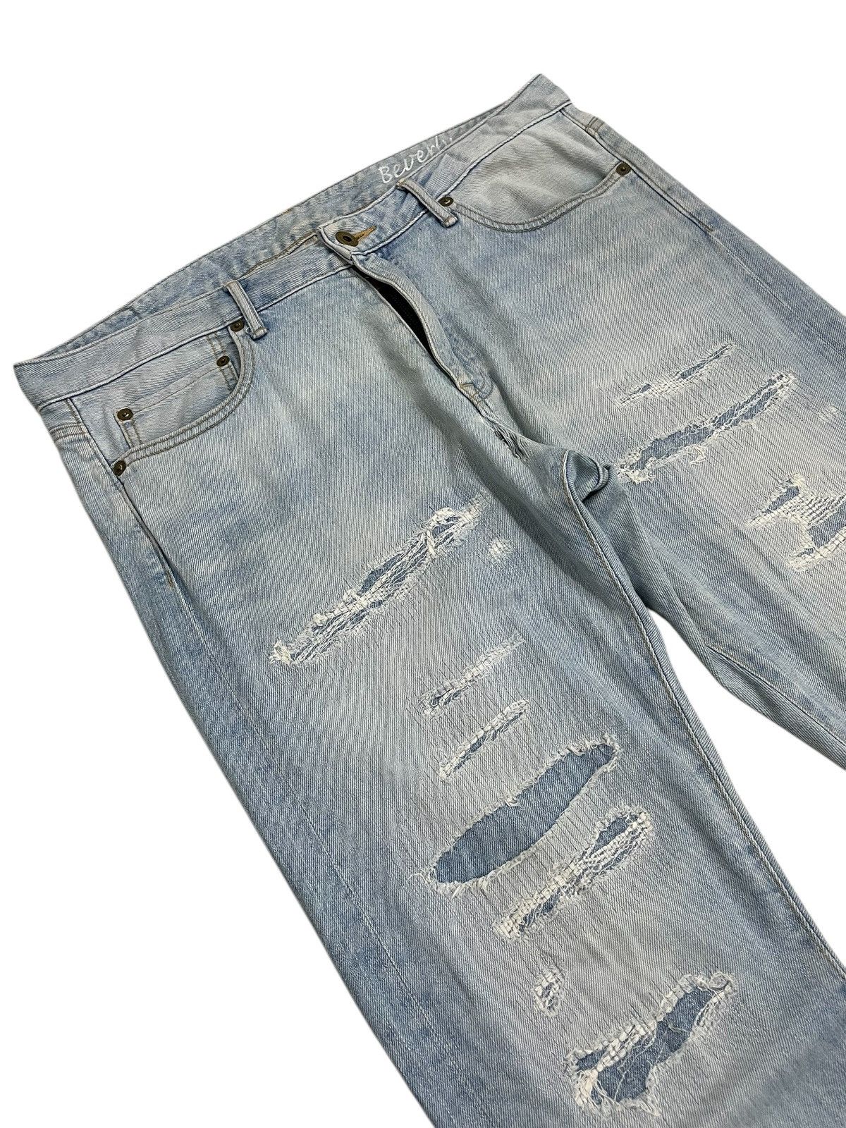 Japan Blue × Japanese Brand Japan Blue Stretch Denim Knotwood Bug Indigo Distress Design Size US 34 / EU 50 - 3 Thumbnail