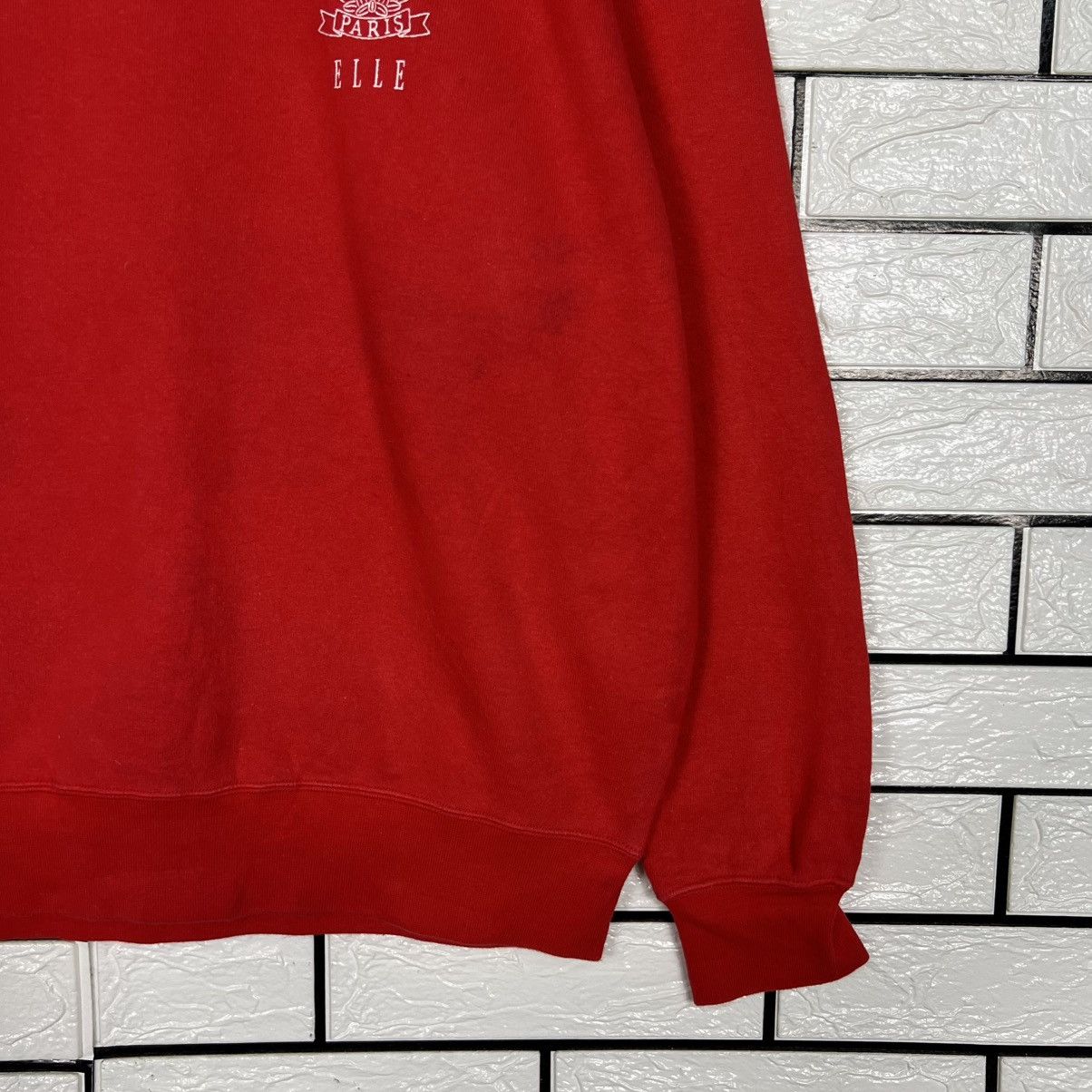 Vintage 90's ELLE Sports Embroidered Logo Sweatshirt #3944-C180 Size M / US 6-8 / IT 42-44 - 7 Thumbnail